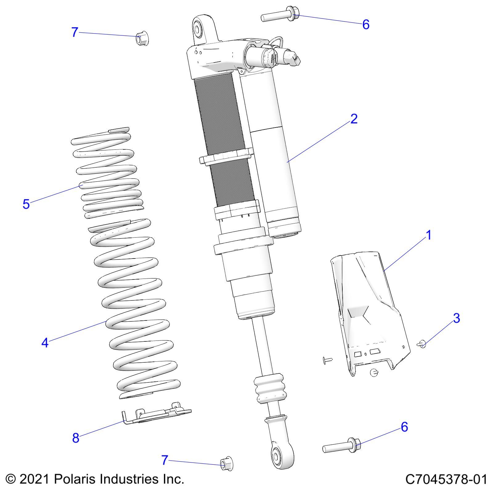 SUSPENSION REAR SHOCK MOUNTING DELUXE POUR RZR PRO R ULTIMATE 2023