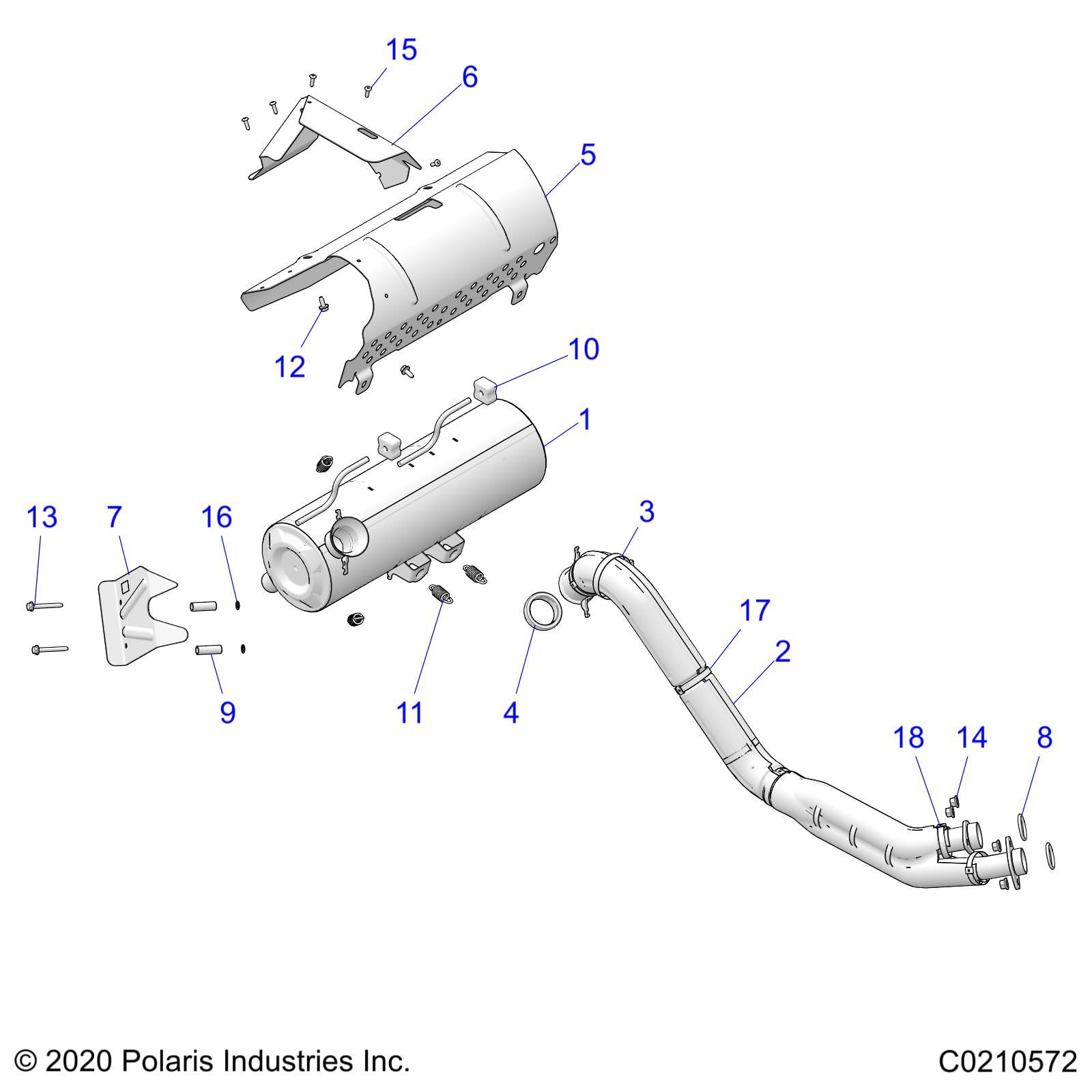 MOTEUR ECHAPPEMENT POUR SPORTSMAN 850 HIGH LIFTER 2021