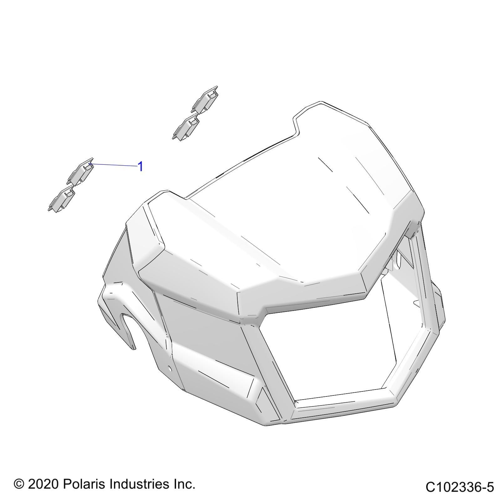 CARROSSERIE PHARE POD BOUCHONS POUR SPORTSMAN 850 48 2021