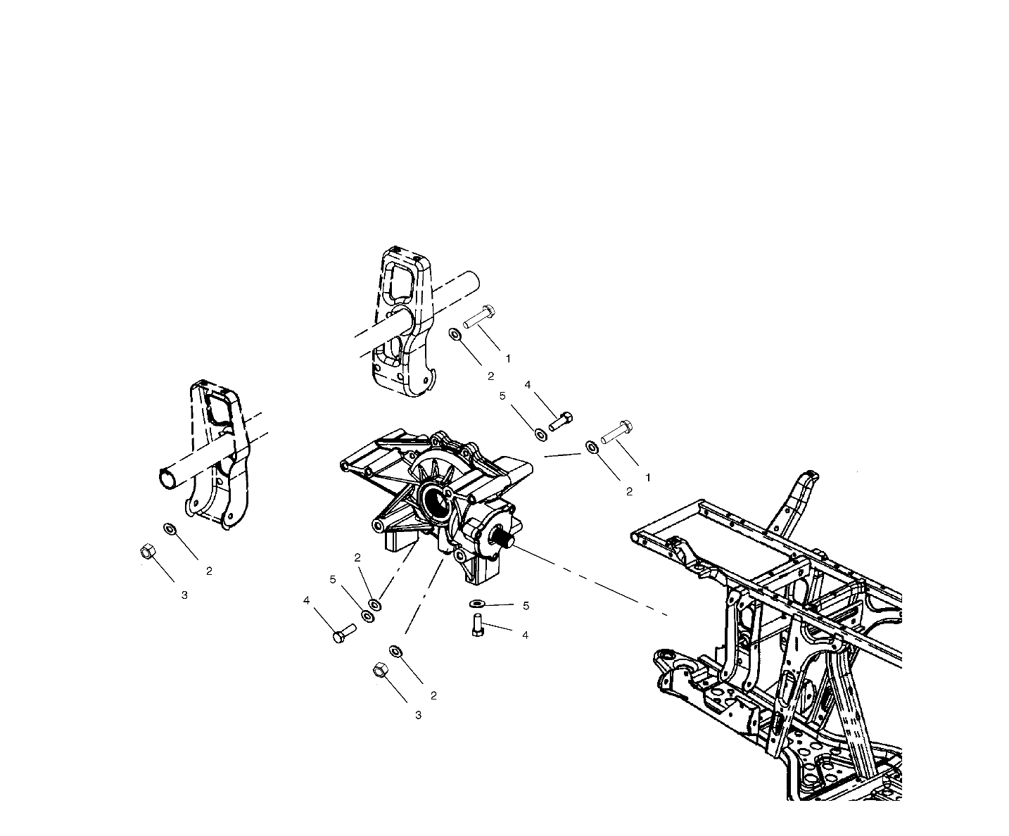TRANSMISSION MONTAGE BOITE DE TRANSFERT ARRIERE POUR SPORTSMAN 700 2002