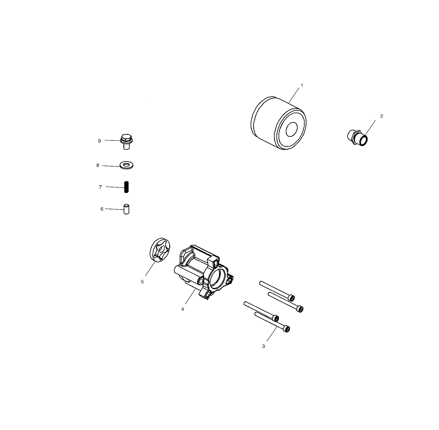 CARROSSERIE POMPE A HUILE POUR SPORTSMAN 700 2002