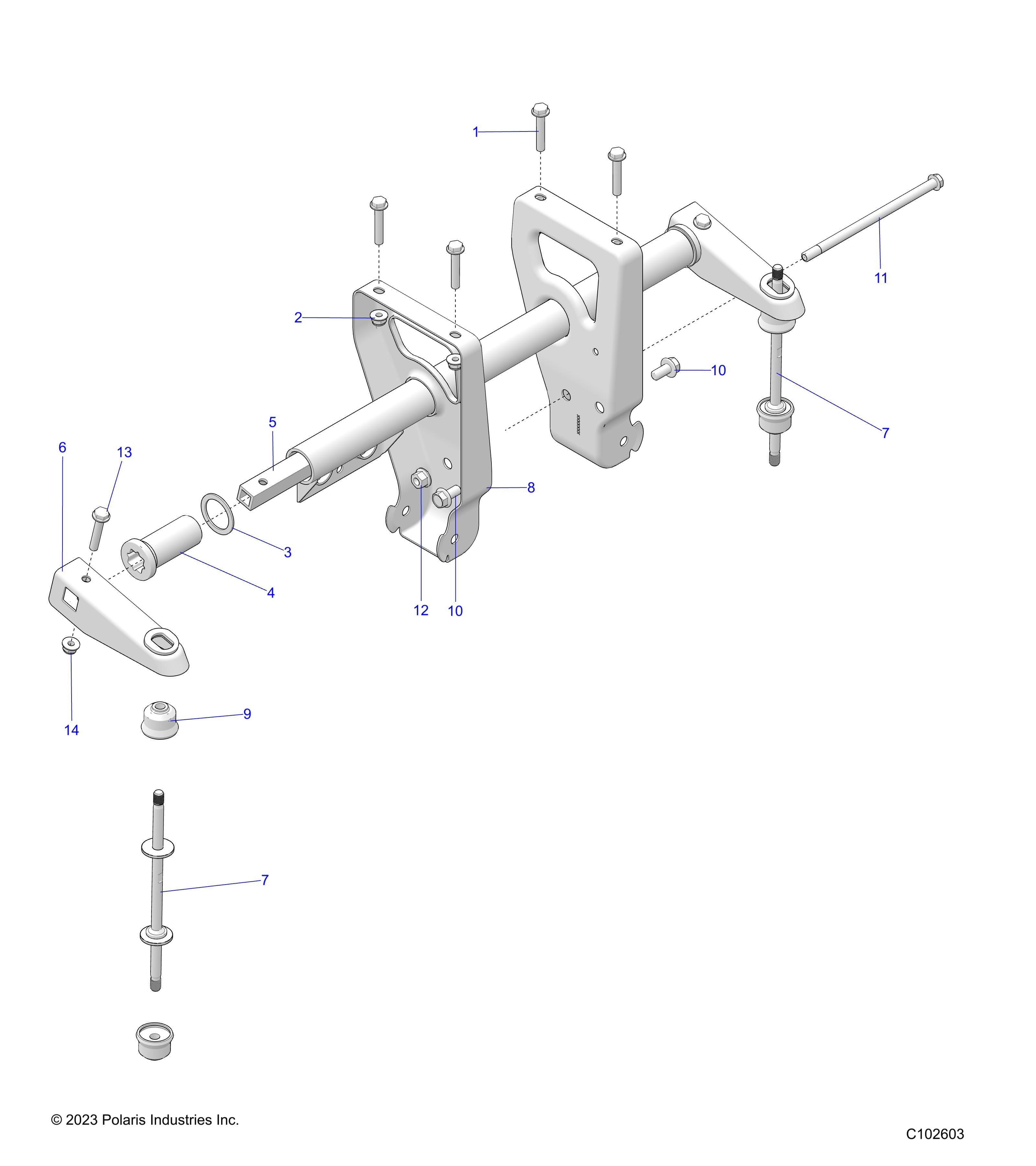 SUSPENSION BARRE DE TORSION POUR SPORTSMAN 570 2025