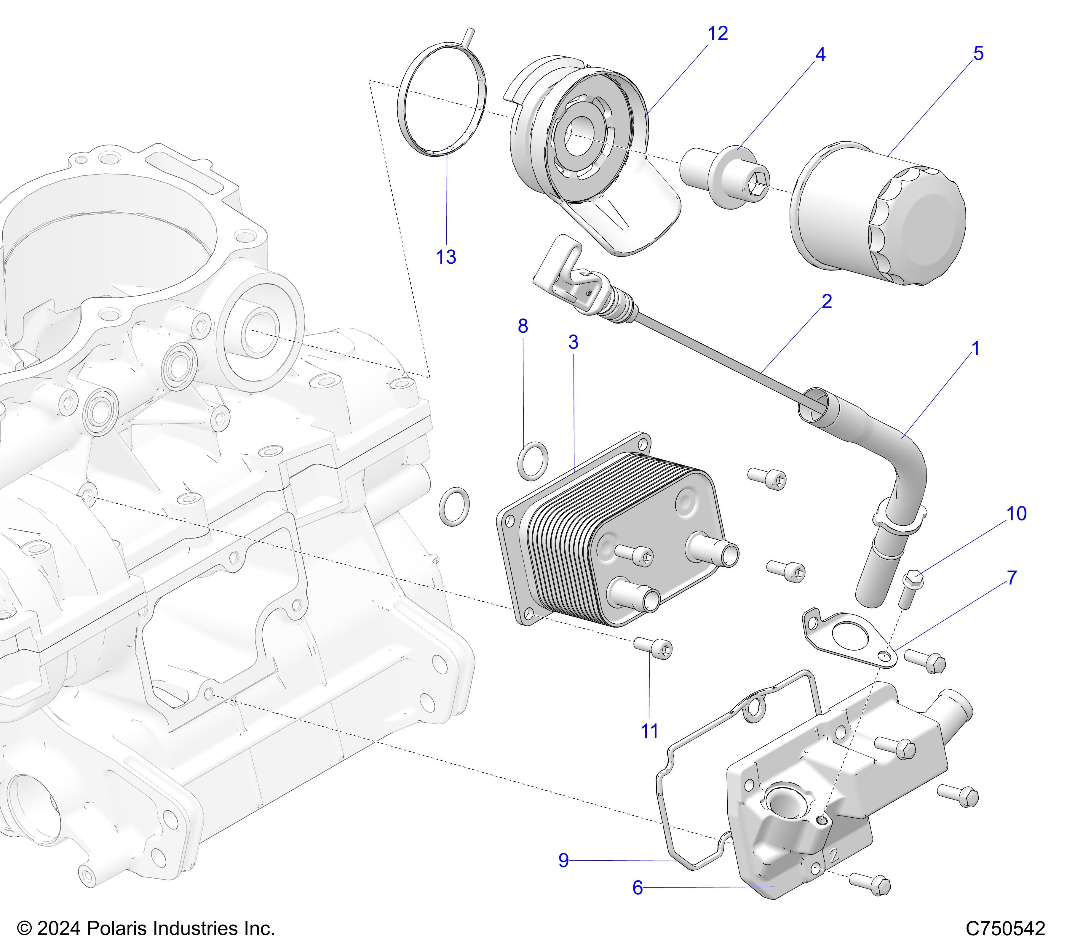 MOTEUR JAUGE ET FILTRE A HUILE POUR GENERAL XP4 1000 ULTIMATE LATIN 2025