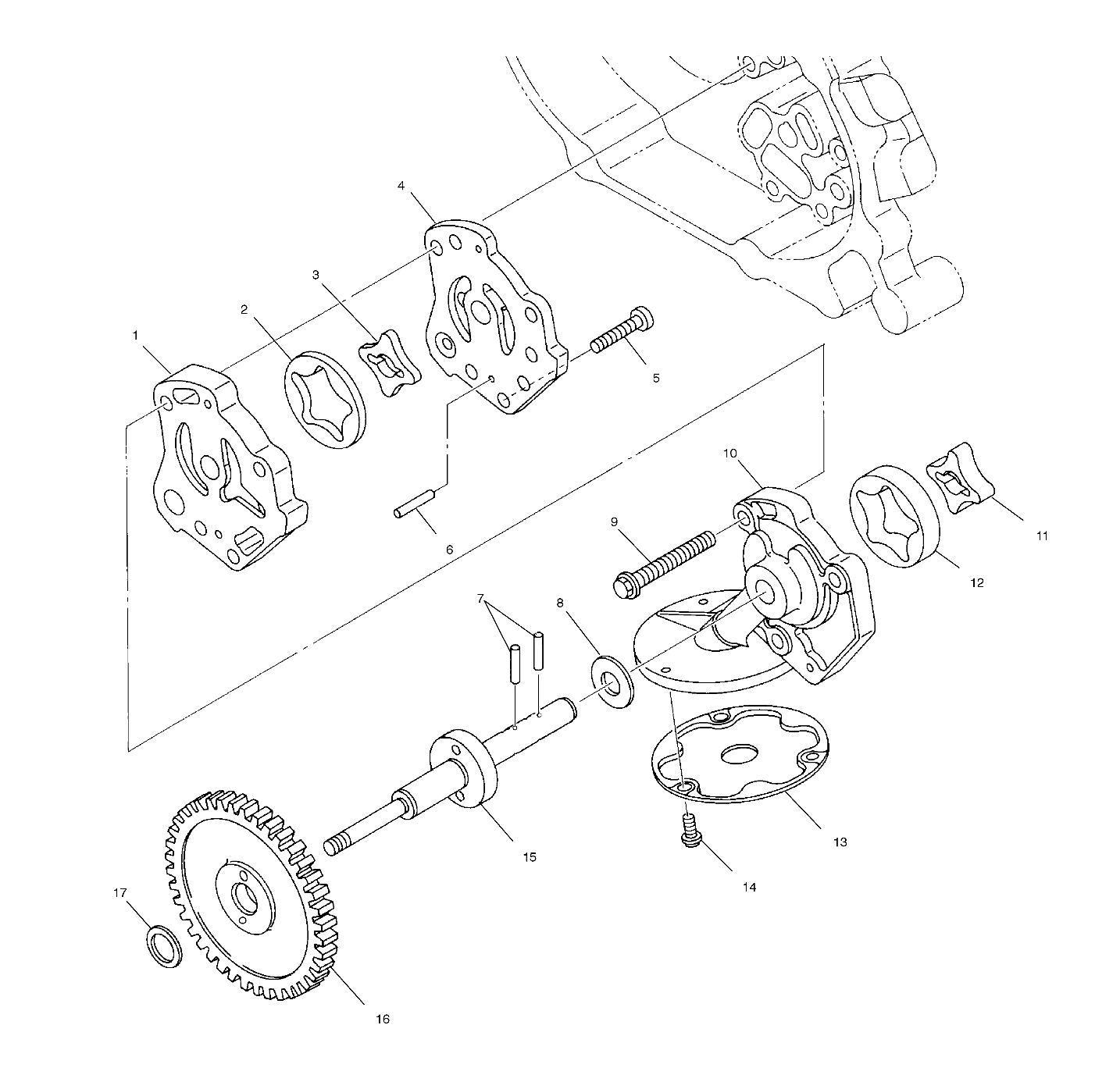 CARROSSERIE POMPE A HUILE POUR INTL BIG BOSS 6X6 2002