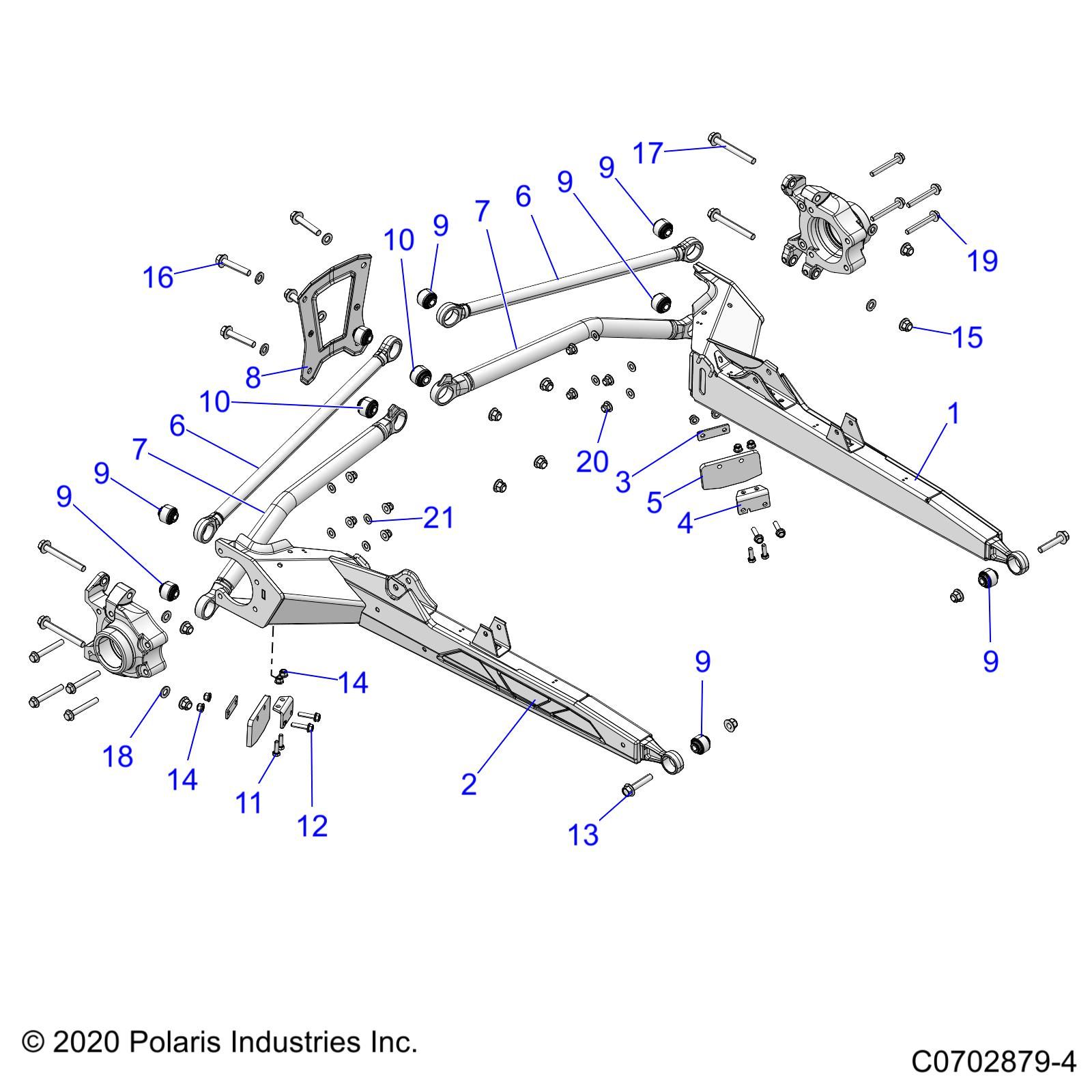 SUSPENSION REAR CONTROL ARMS POUR RZR PRO XP 4 ULTIMATE 2023