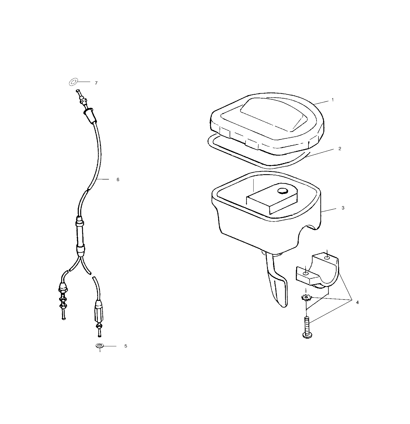COMMANDES ACCELERATEURCABLE POUR SCRAMBLER 400 2X4 2002