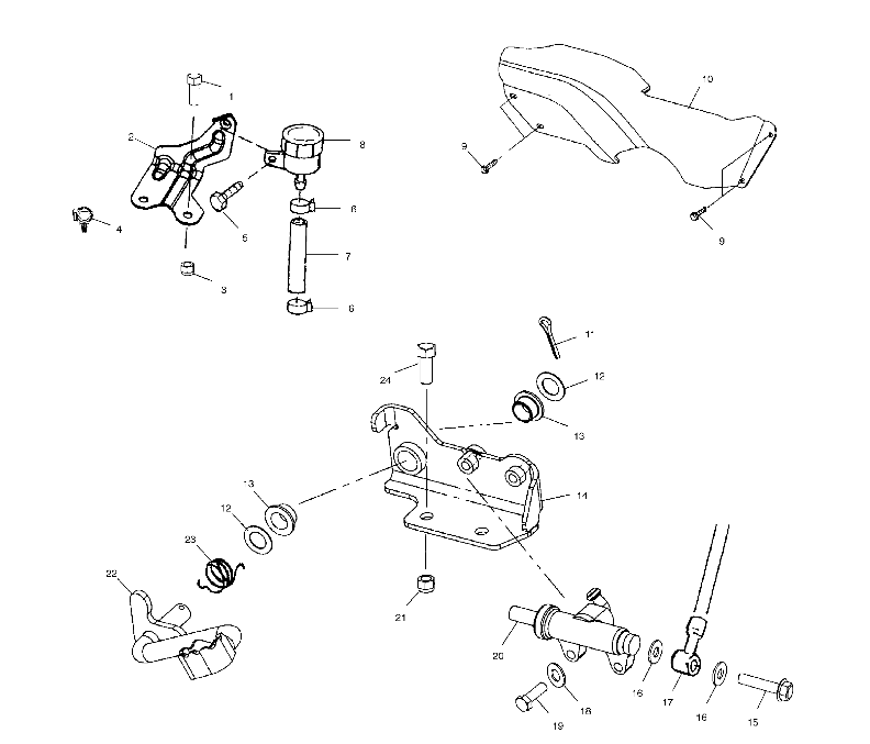 FREINS FREIN ARRIERE POUR SCRAMBLER 500 2X4 2002
