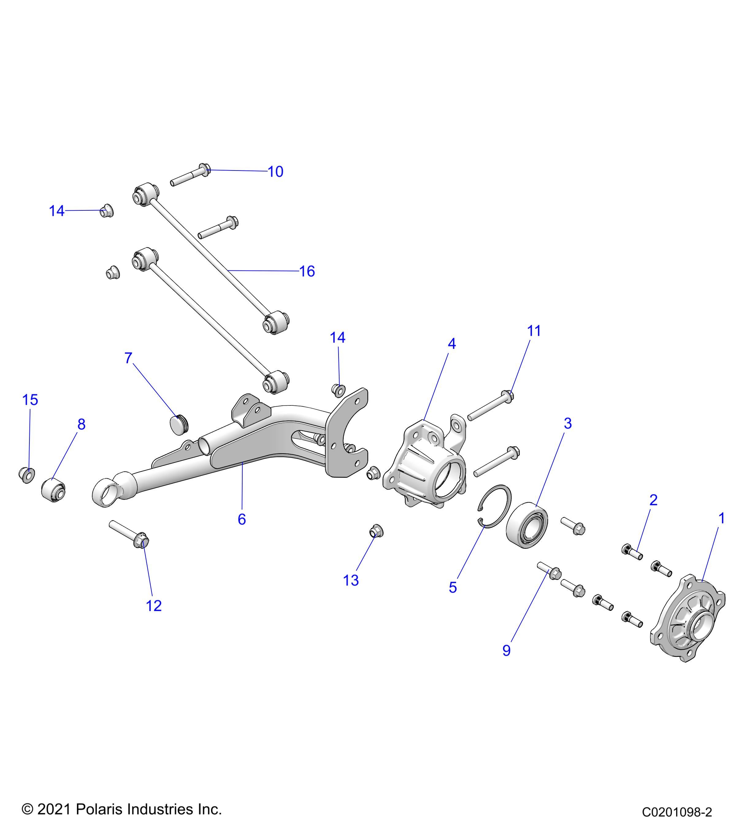 SUSPENSION REAR POUR RZR 200 EVAP 2023