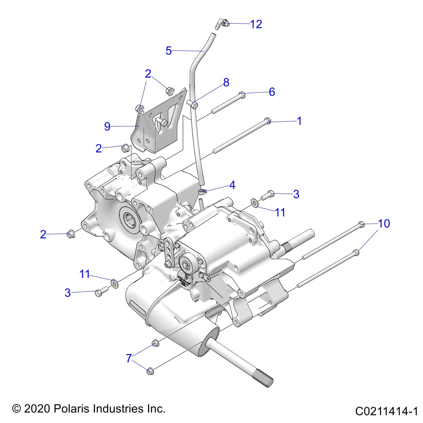 TRANSMISSION MONTAGE BOITE PRINCIPALE POUR SPORTSMAN 450 EPS HO 50S 2024