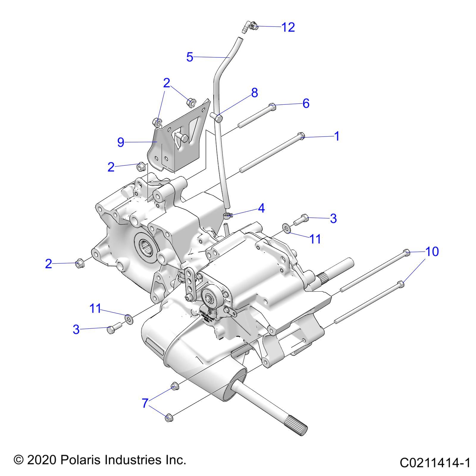 TRANSMISSION MONTAGE BOITE PRINCIPALE POUR SPORTSMAN 570 EPS 2023