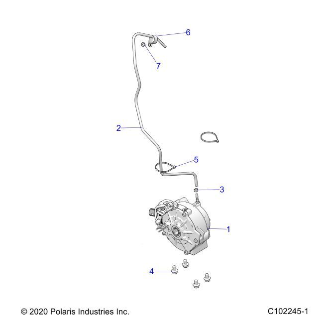 TRANSMISSION MONTAGE BOITE AVANT POUR SPORTSMAN 570 6X6 2022