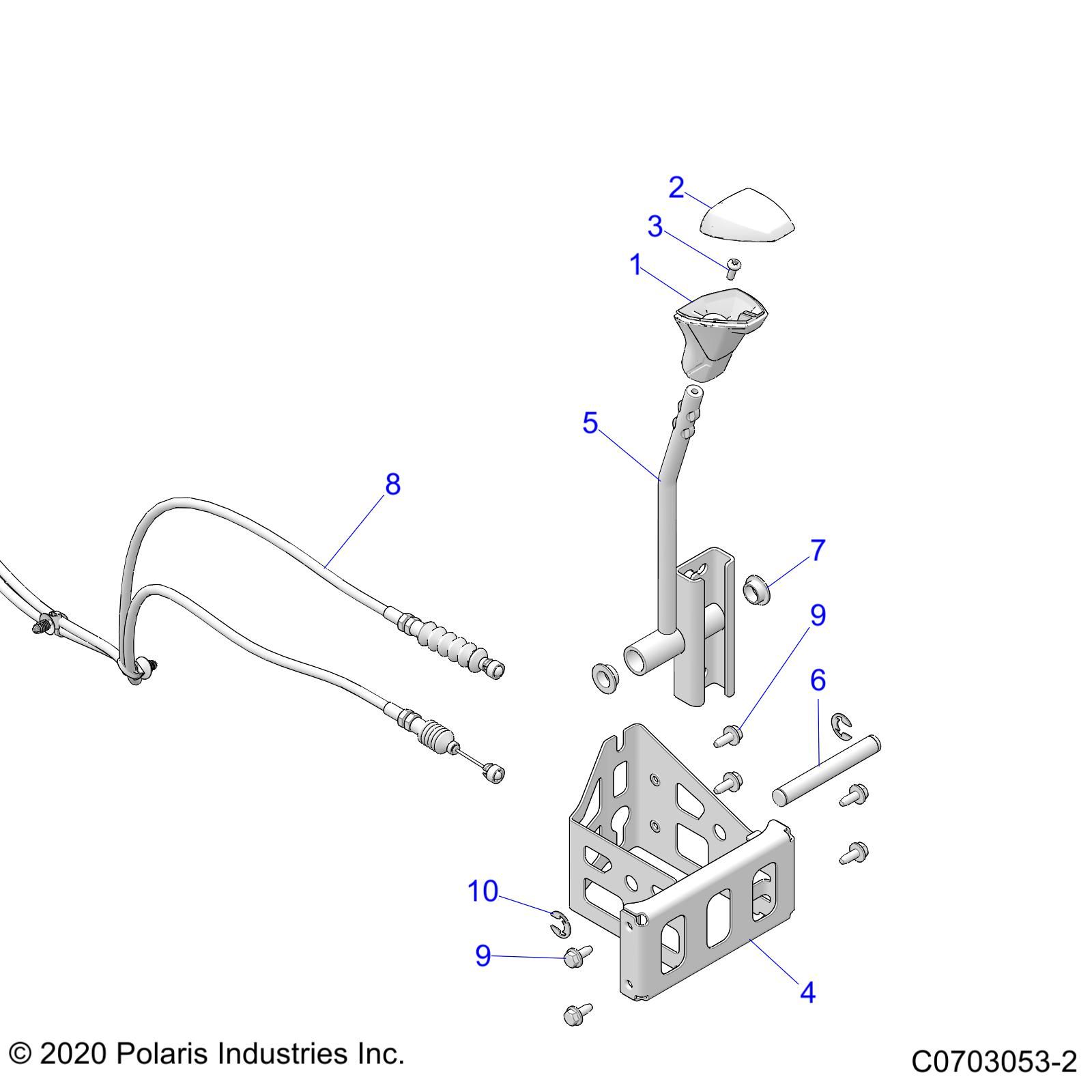 TRANSMISSION SELECTEUR DE VITESSES POUR RZR PRO R RC 2023