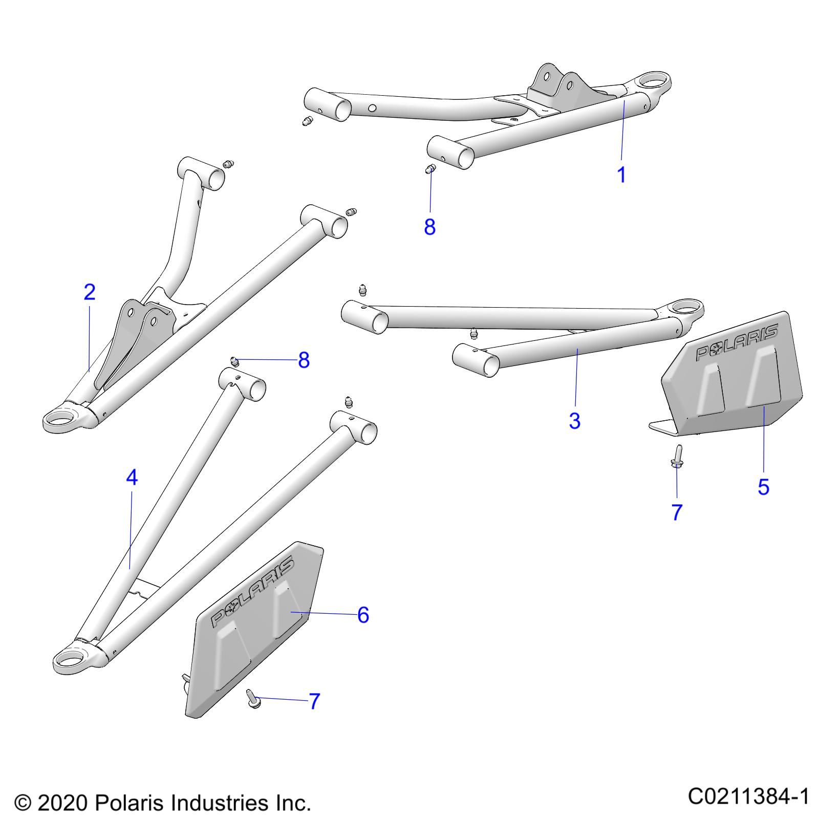 SUSPENSION FRONT A ARMS POUR SPORTSMAN 850 EPS 48 2023