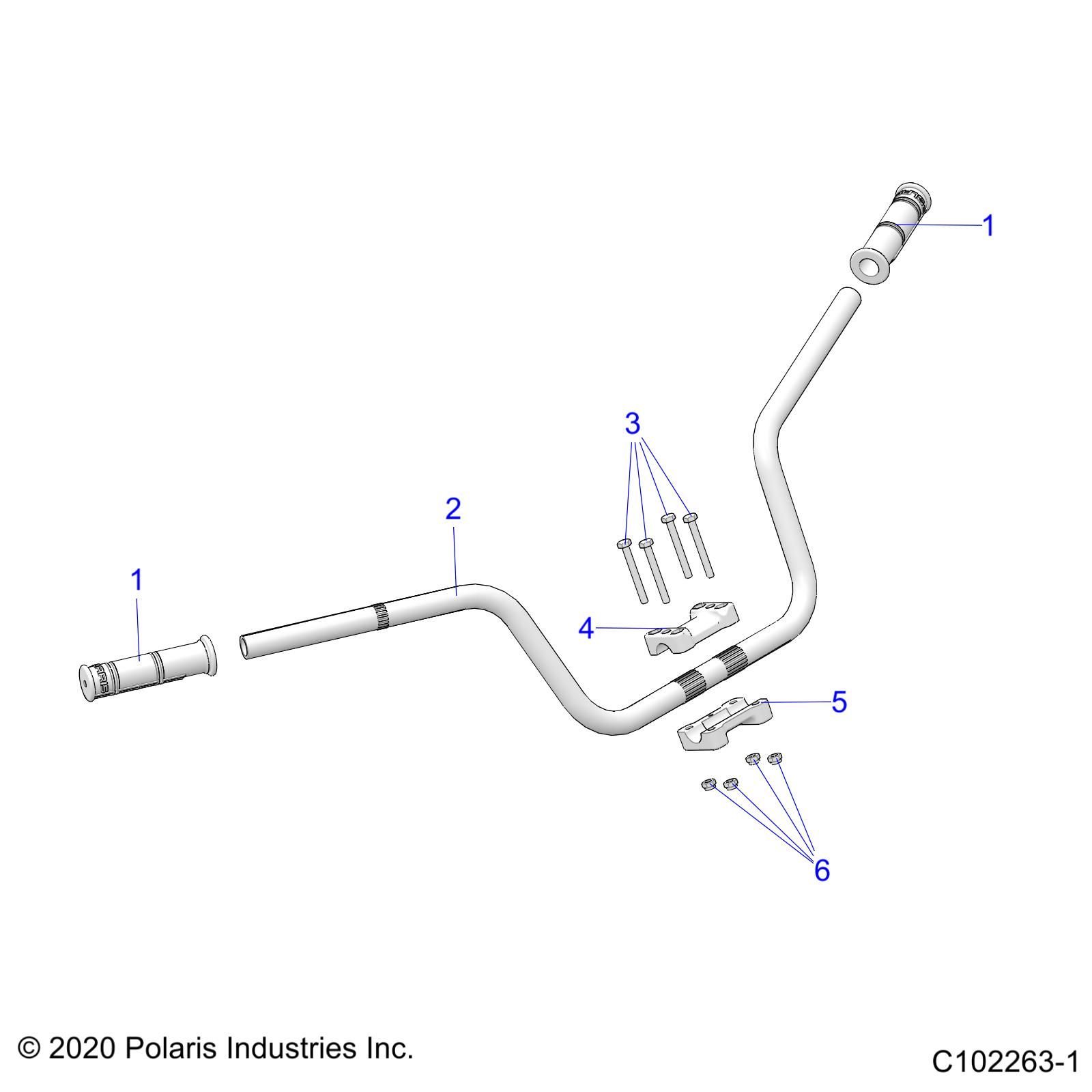 DIRECTION POUR SPORTSMAN TOURING XP 1000 EU 3PC INTL R01 2023