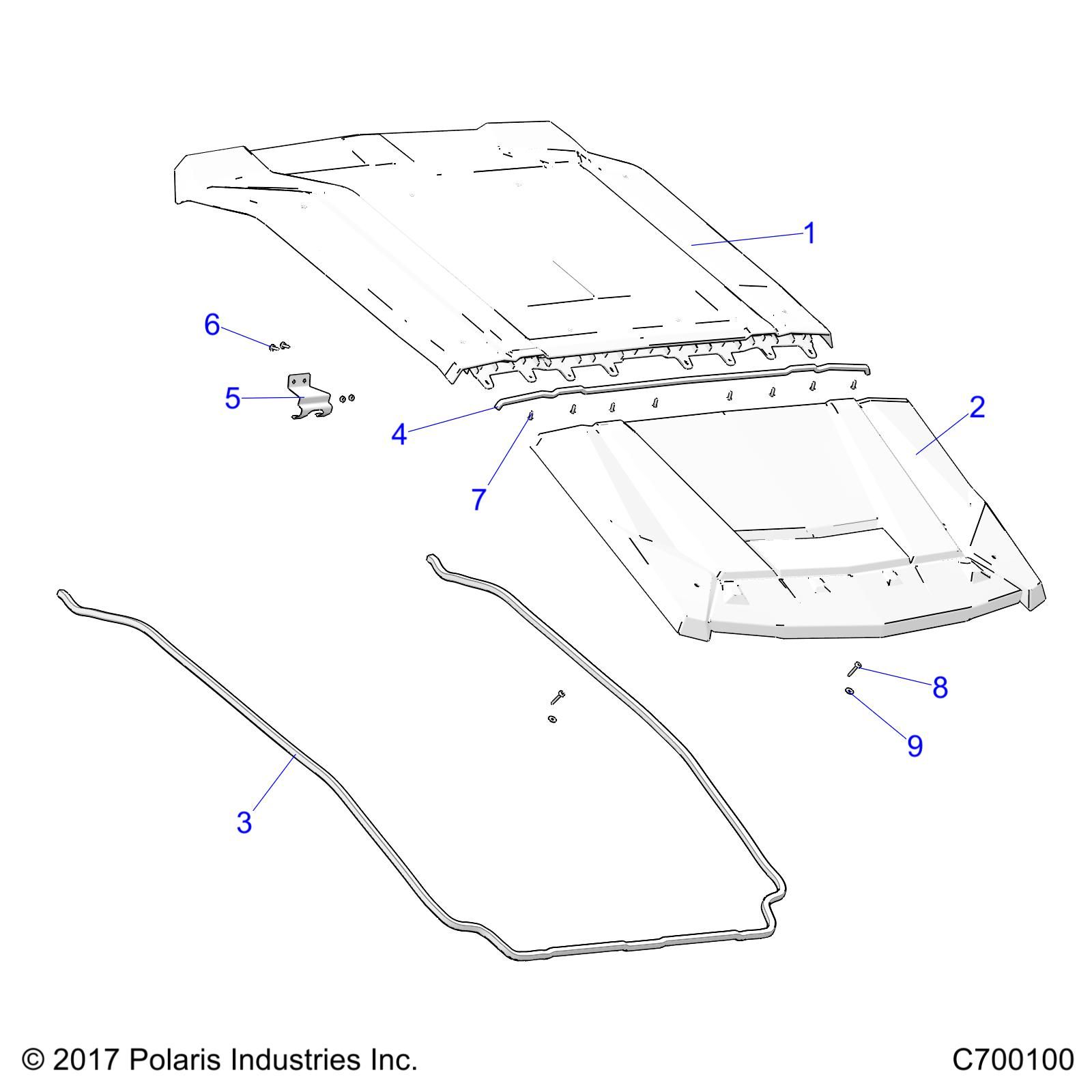 ACCESSOIRES TOIT POUR GENERAL 4 1000 RC EDITION 2021