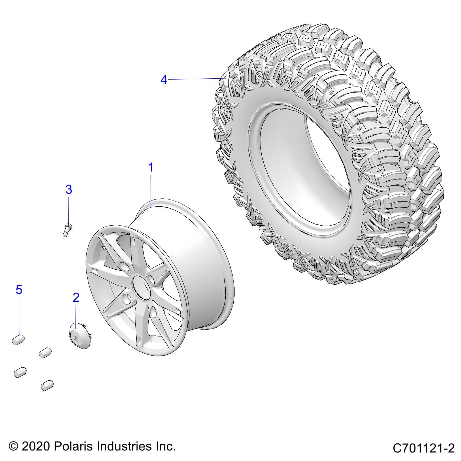 ROUES ROUES AVANT POUR GENERAL XP 1000 DELUXE 2022