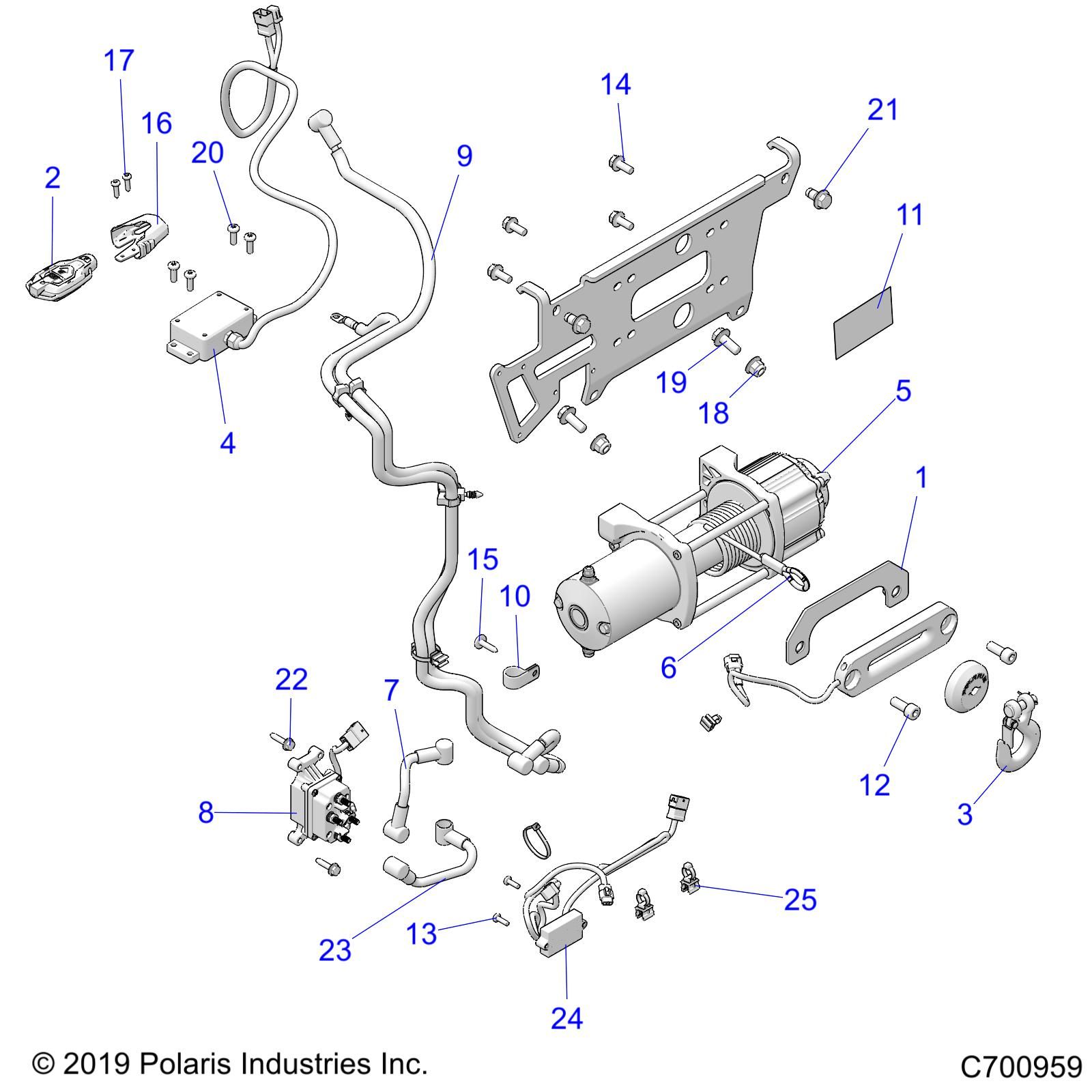 ACCESSOIRES TREUIL POUR RANGER 1000 TEXAS 2020