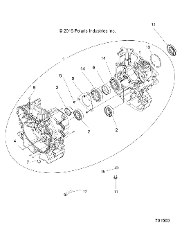MOTEUR CARTER MOTEUR POUR RANGER 570 RIDE COMMAND 2022