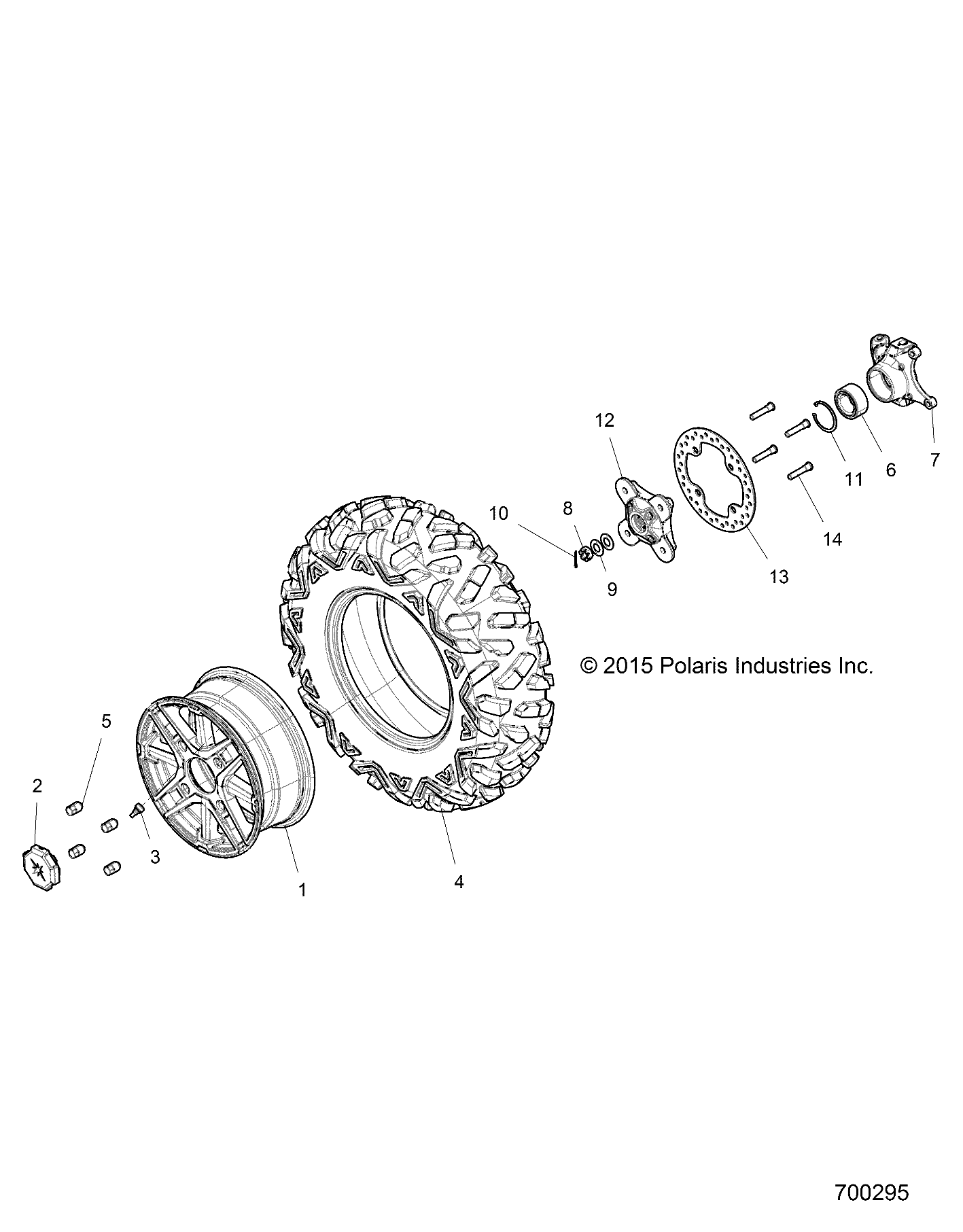 ROUES ROUES AVANT POUR RZR XP 1000 2016