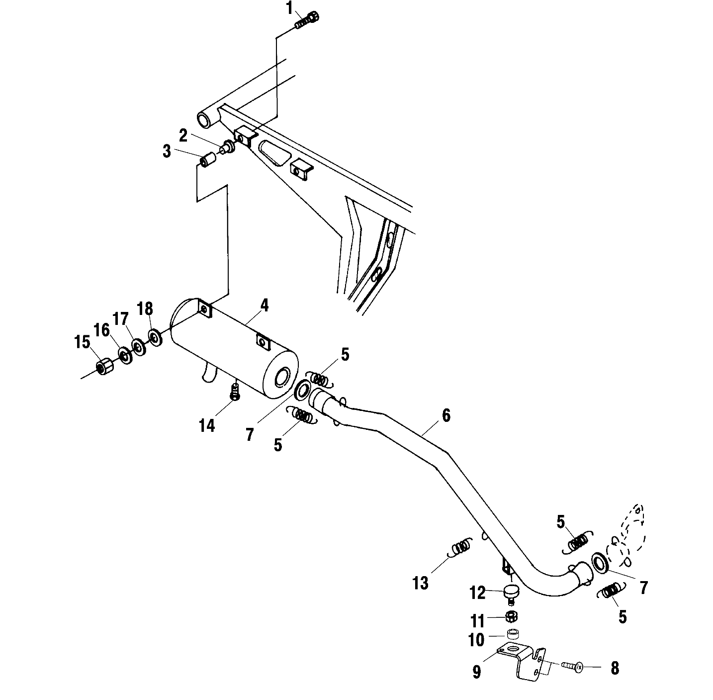 MOTEUR SYSTEME DECHAPPEMENT POUR SCRAMBLER 500 4X4 2002
