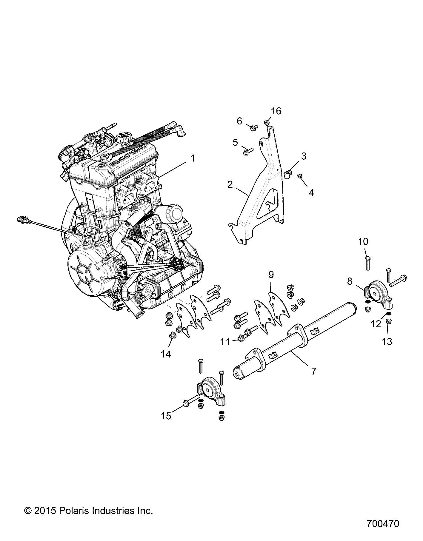 MOTEUR MONTAGE POUR RZR XP TURBO S 2019