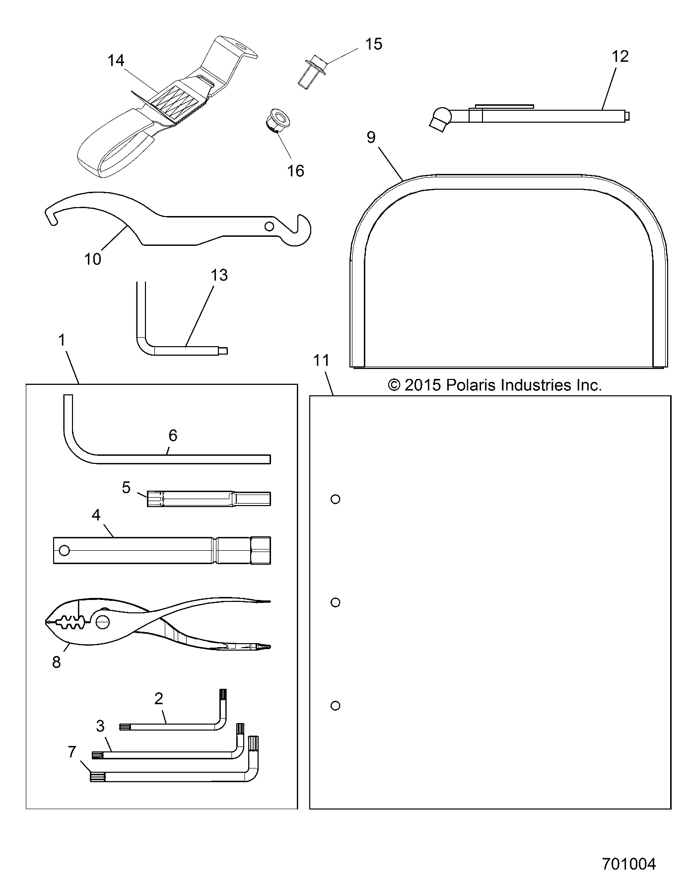 REFERENCES MANUEL DE LUTILISATEUR ET KIT OUTILS POUR RZR XP TURBO MD 2016
