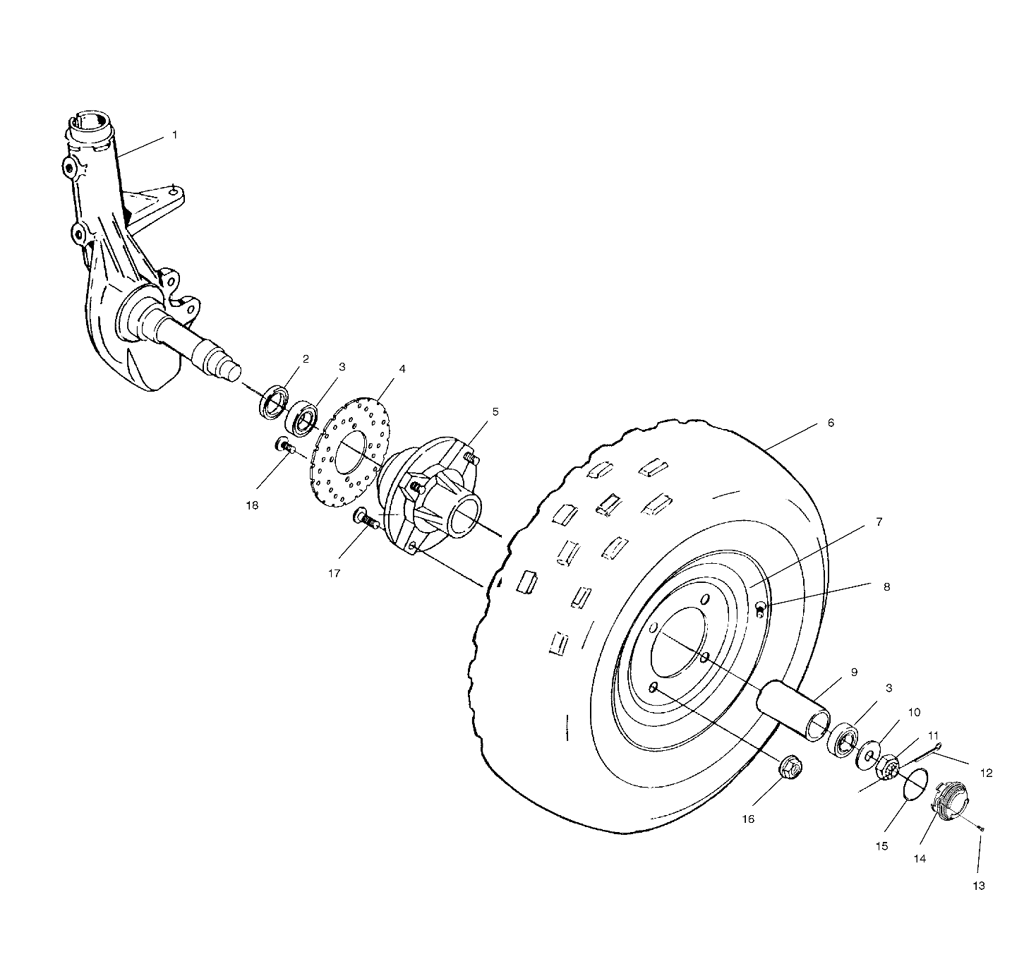 ROUES ROUE AVANT POUR MAGNUM 325 2X4 2002