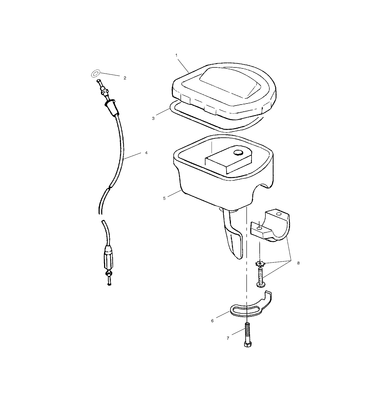 COMMANDES ACCELERATEURCABLE POUR 325 MAGNUM 2X4 HDS 2002