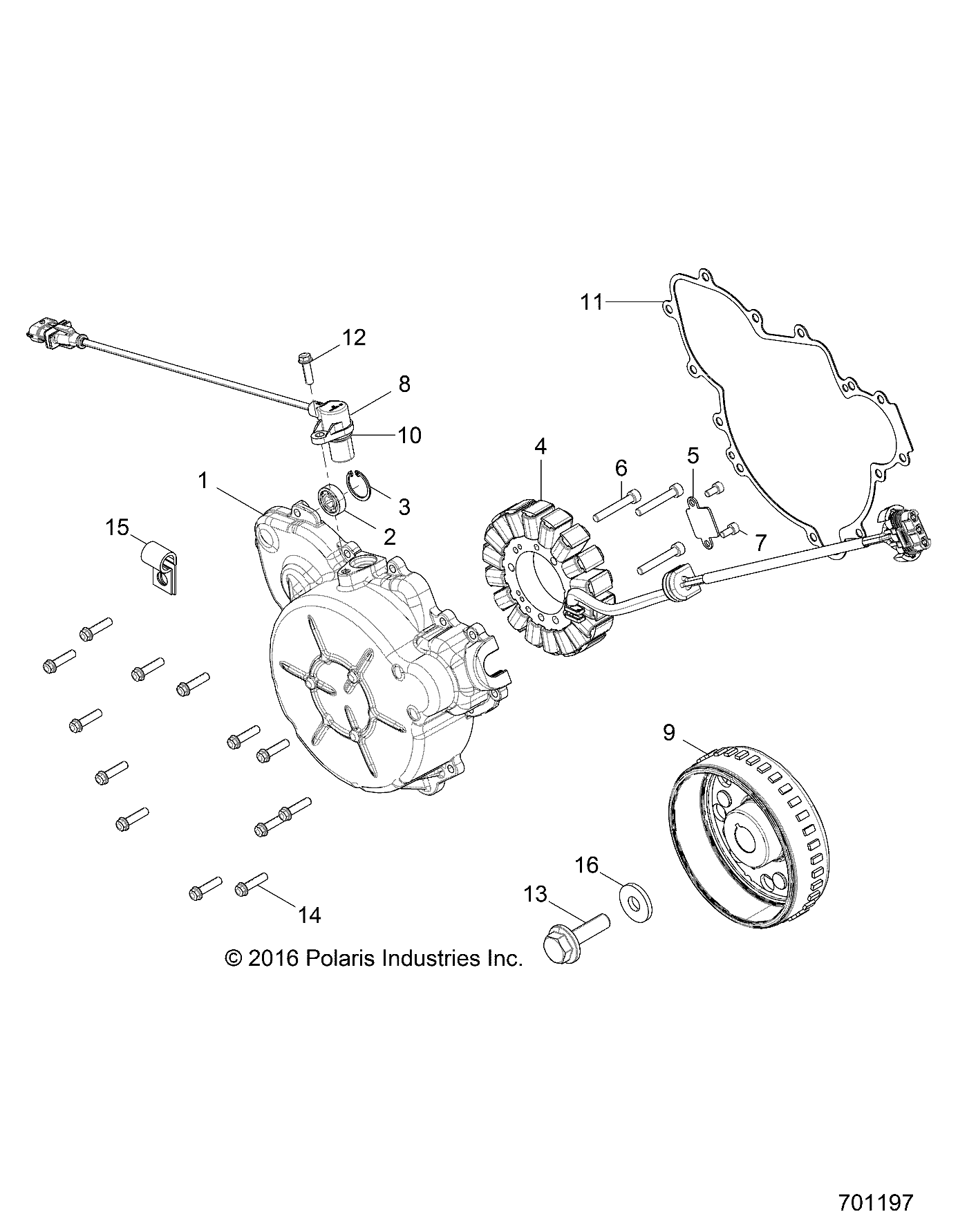 MOTEUR STATOR ET VOLANT MOTEUR POUR RZR XP 4 1000 2020