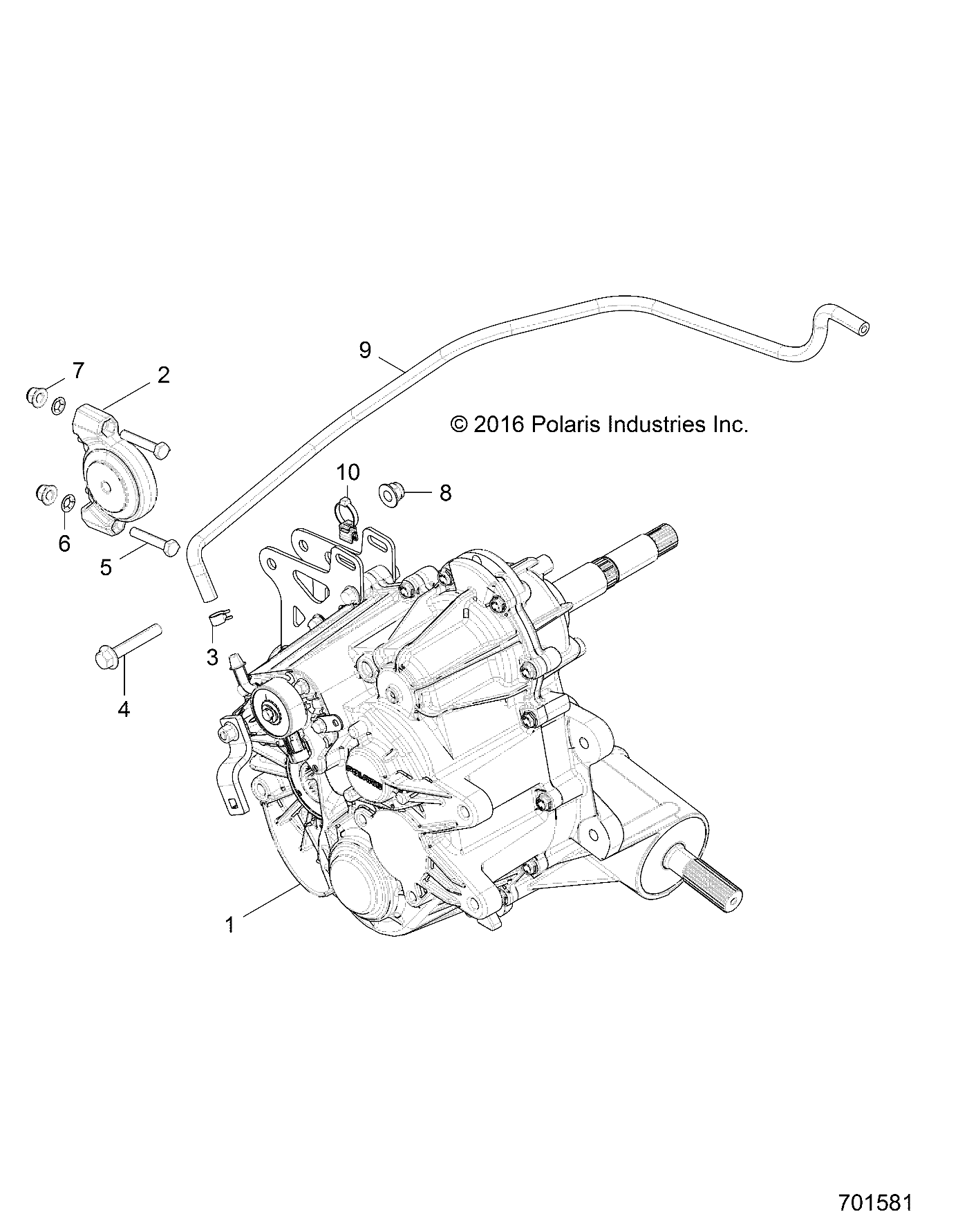 TRANSMISSION MONTAGE BOITE PRINCIPALE POUR RZR 900 50 INCH MD 2017