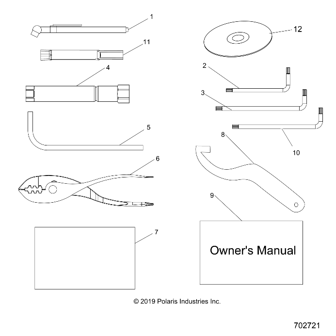 REFERENCES MANUEL DE LUTILISATEUR ET KIT OUTILS POUR RZR XP 1000 TRACTOREUZUG 2020