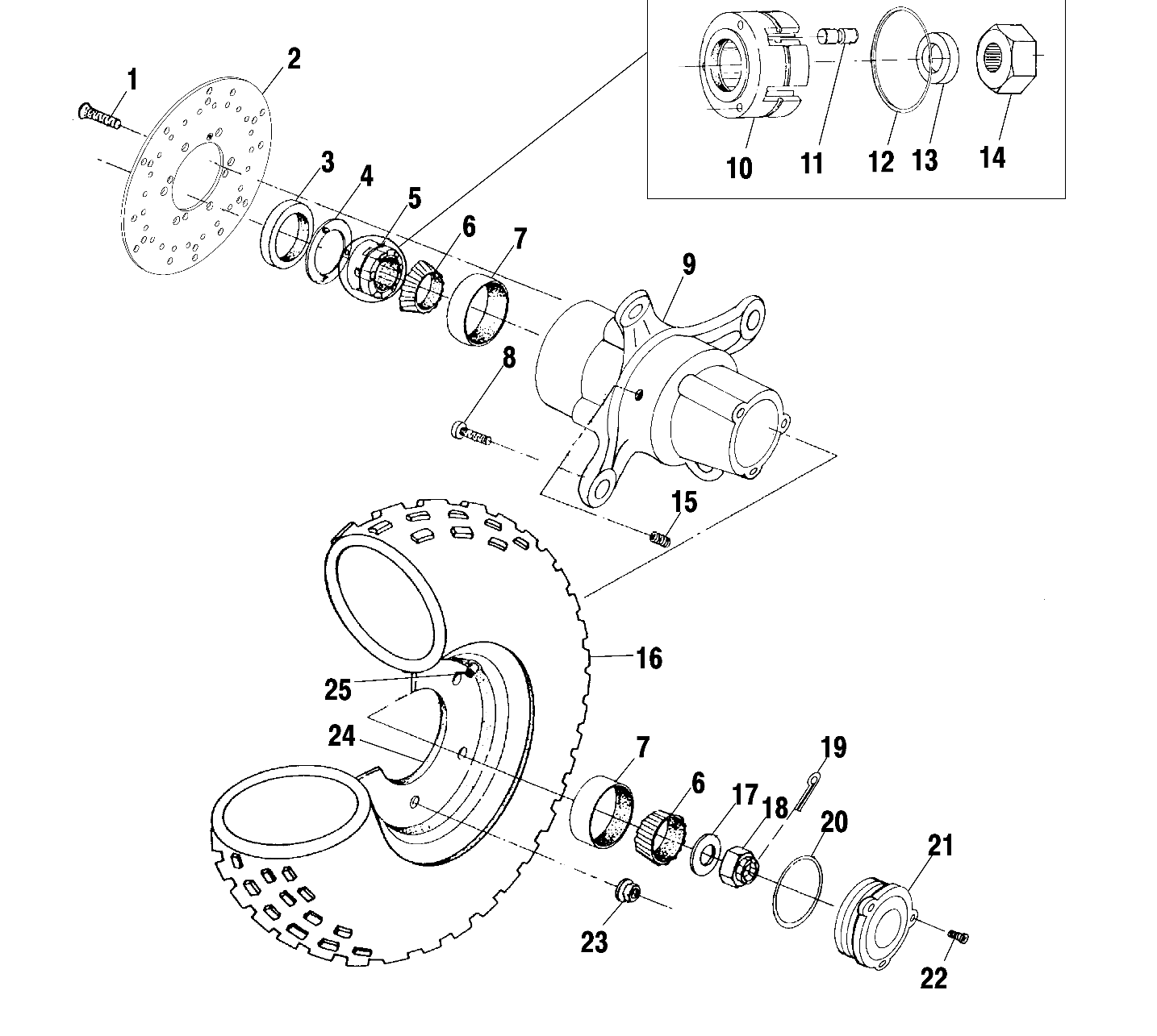 ROUES ROUE AVANT POUR XPEDITION 425 2002