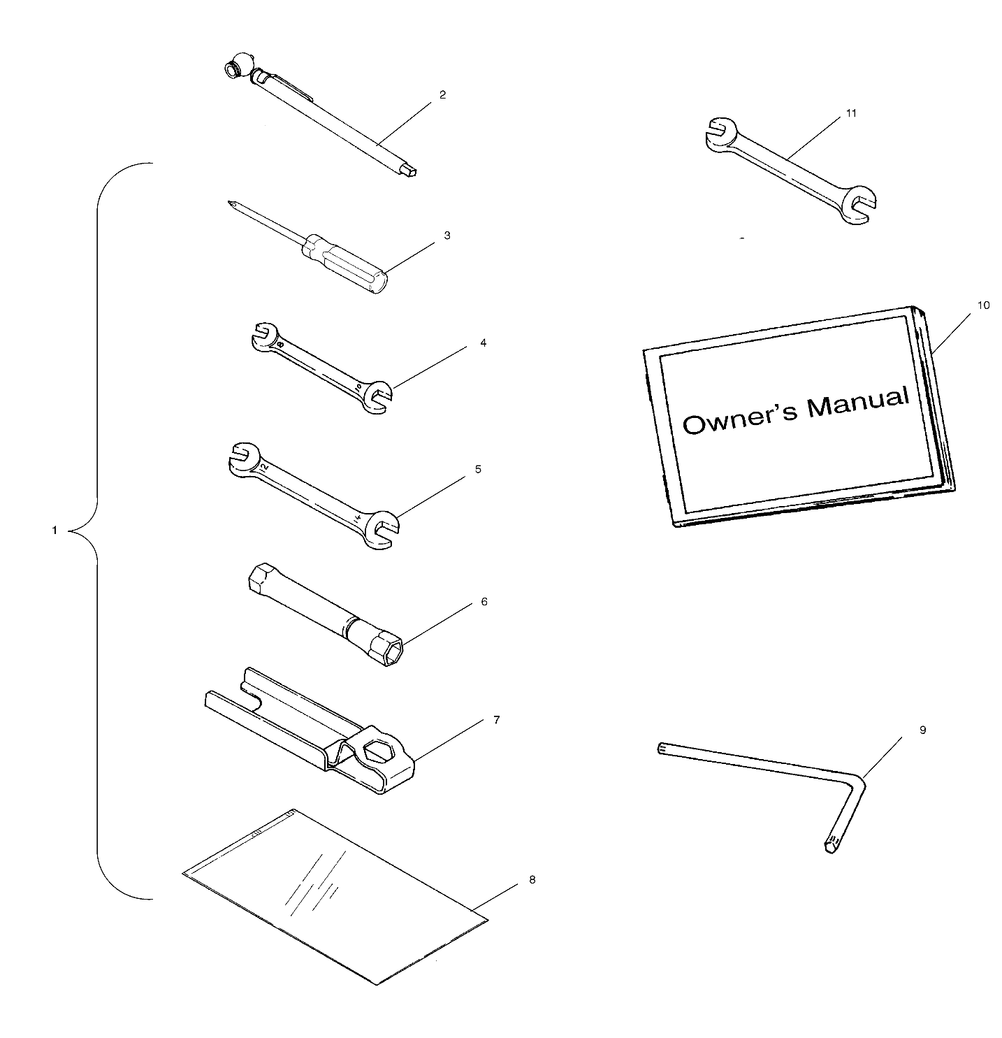 REFERENCES TROUSSE A OUTILS POUR XPEDITION 425 2002