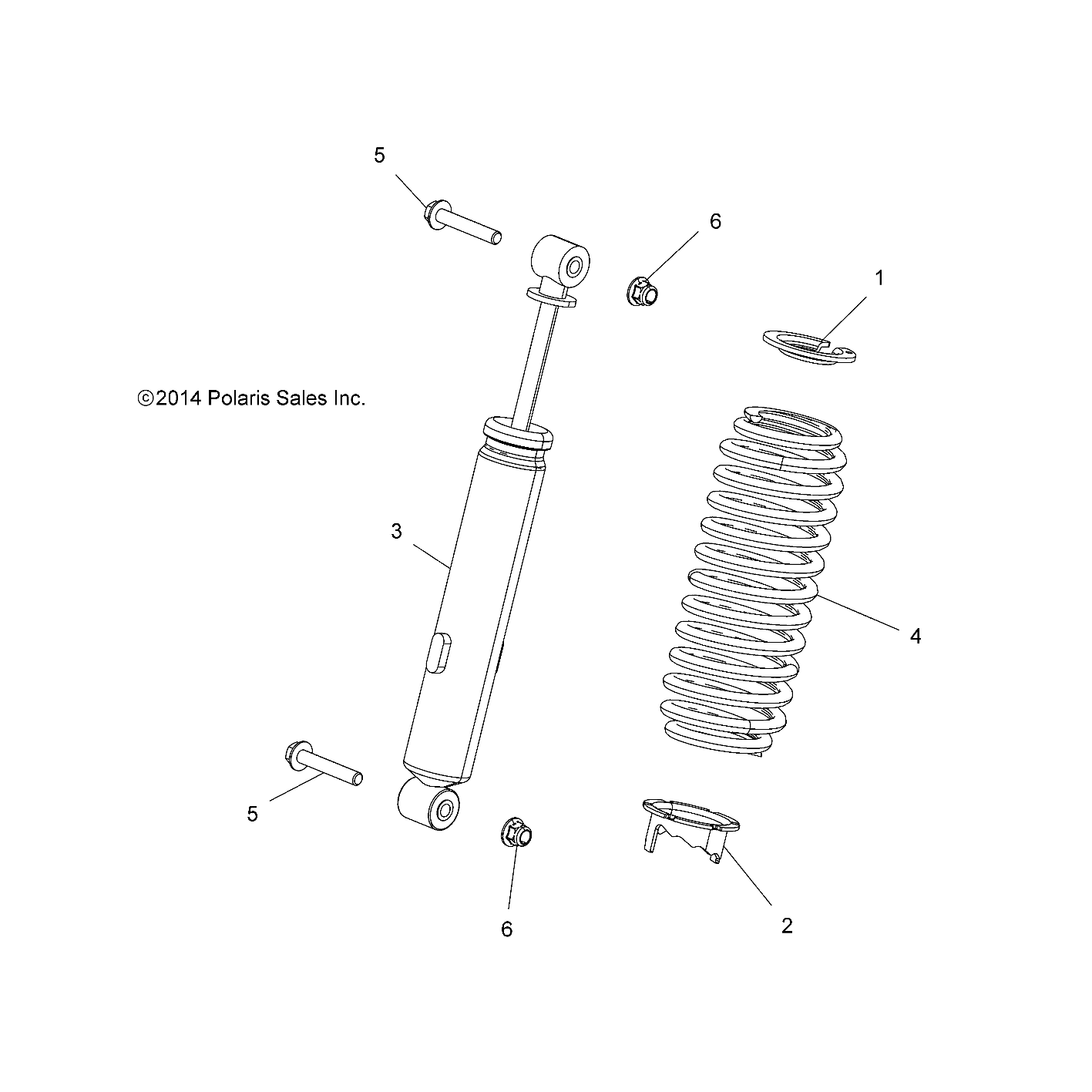 SUSPENSIONAMORTISSEUR AVANT POUR RZR 900 50 INCH 2019