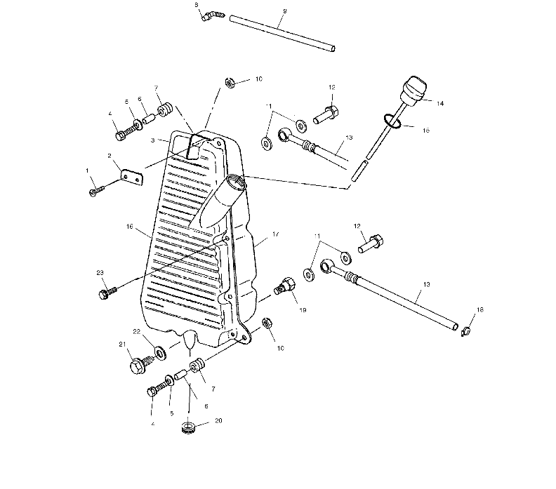 CARROSSERIE RESERVOIR DHUILE IF BUILT BEFORE 10102 POUR RANGER SERIES 10