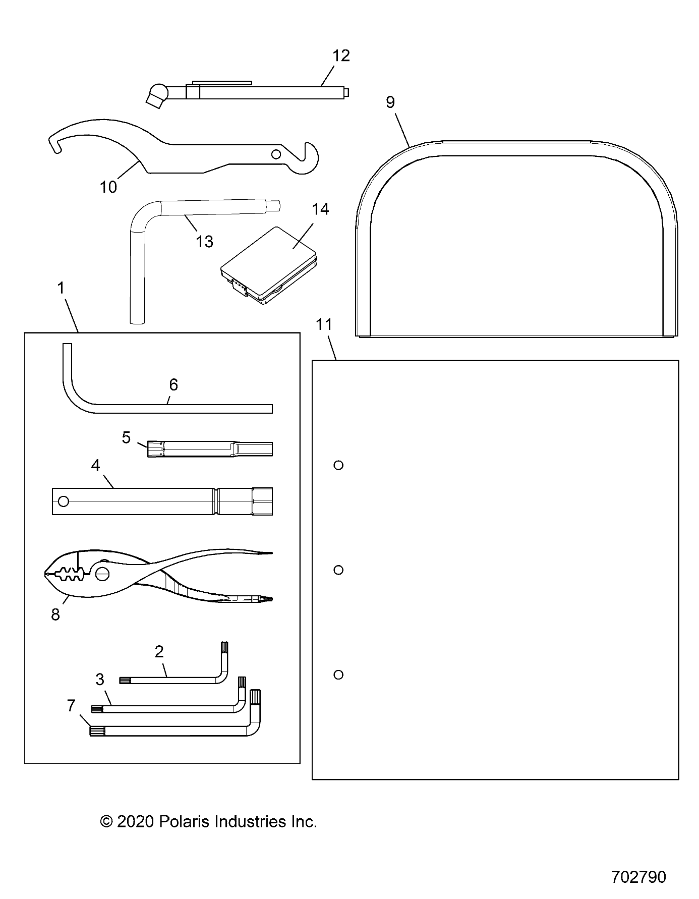 REFERENCES MANUEL DE LUTILISATEUR ET KIT OUTILS POUR RANGER CREW 1000 PS 2022