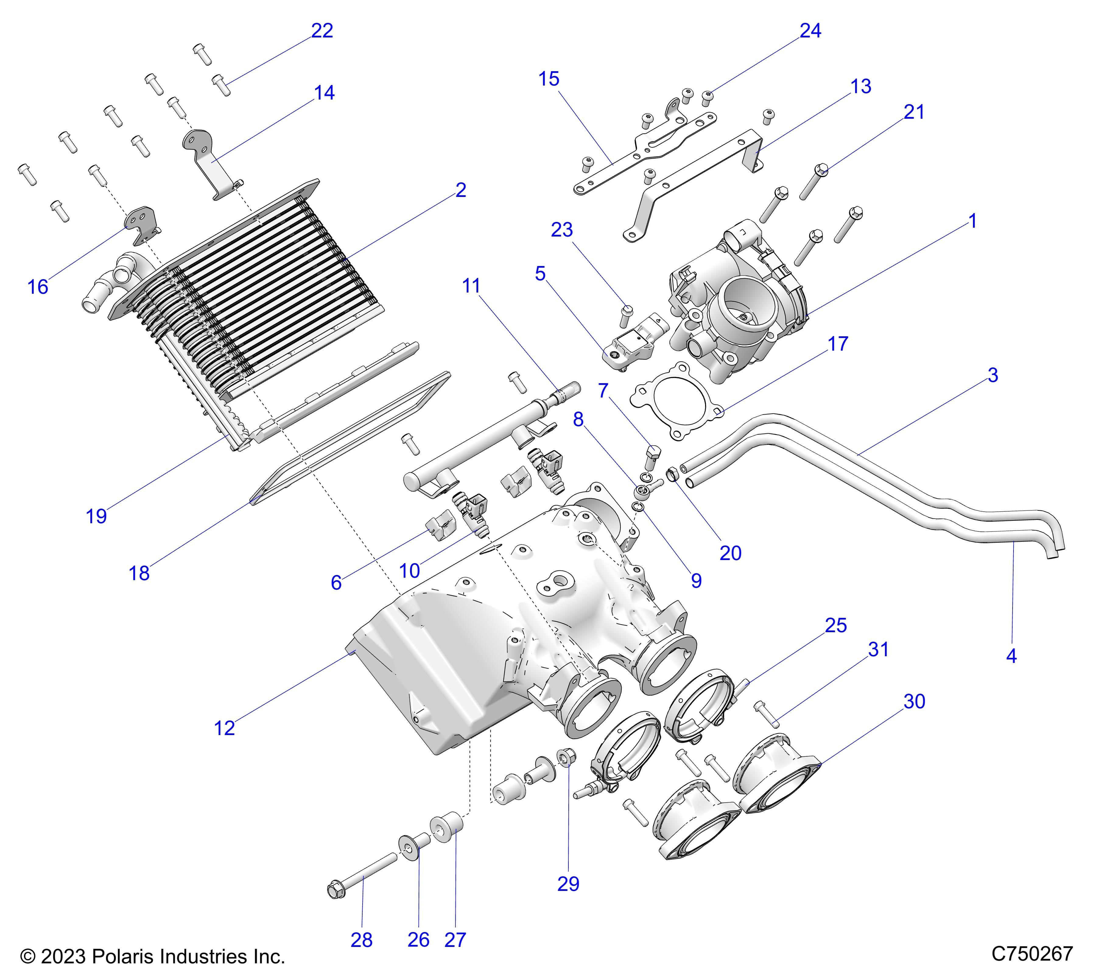MOTEUR COLLECTEUR DADMISSION DAIR POUR RZR PRO S PREMIUM 2025