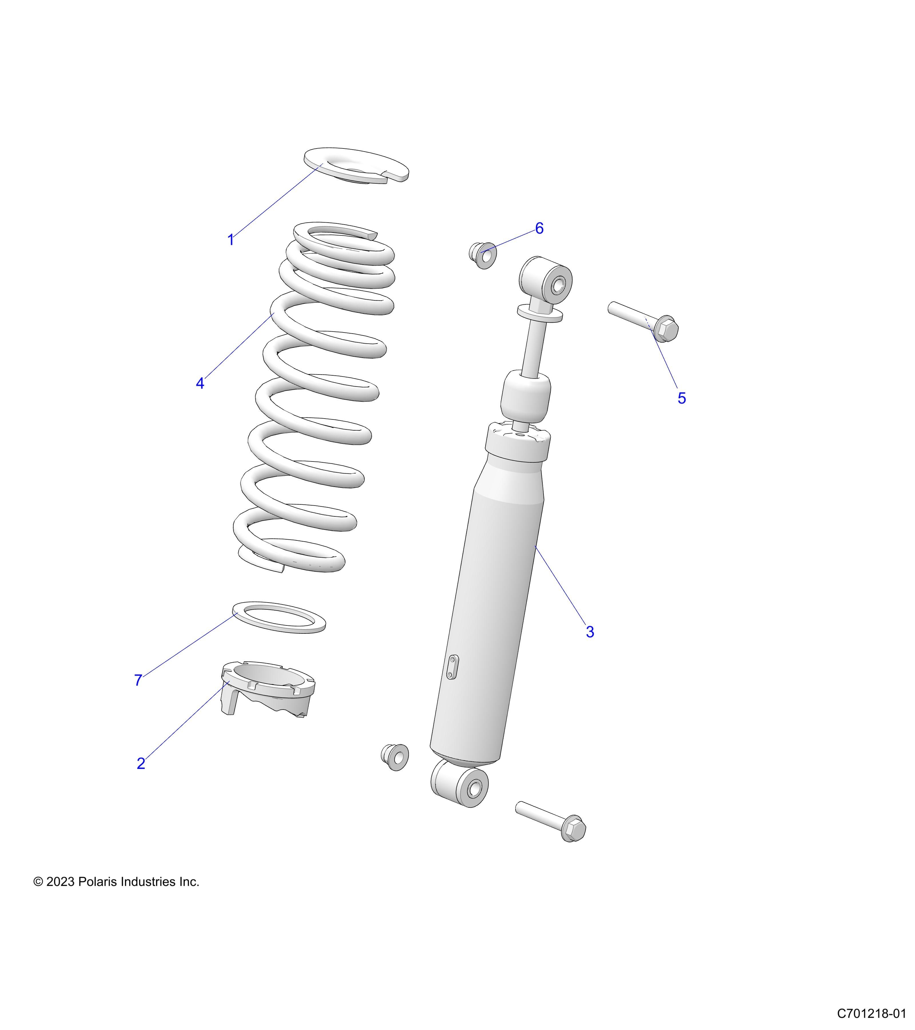 SUSPENSION MONTAGE AMORTISSEUR AVANT POUR RANGER XP 1000 EPS ISRL 2023
