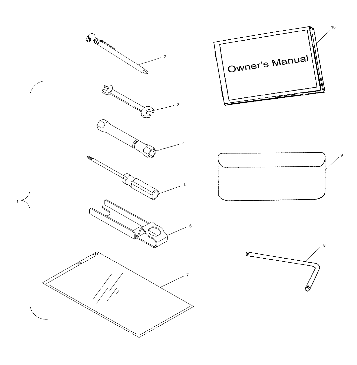 REFERENCES TROUSSE A OUTILS POUR PREDATOR 2003