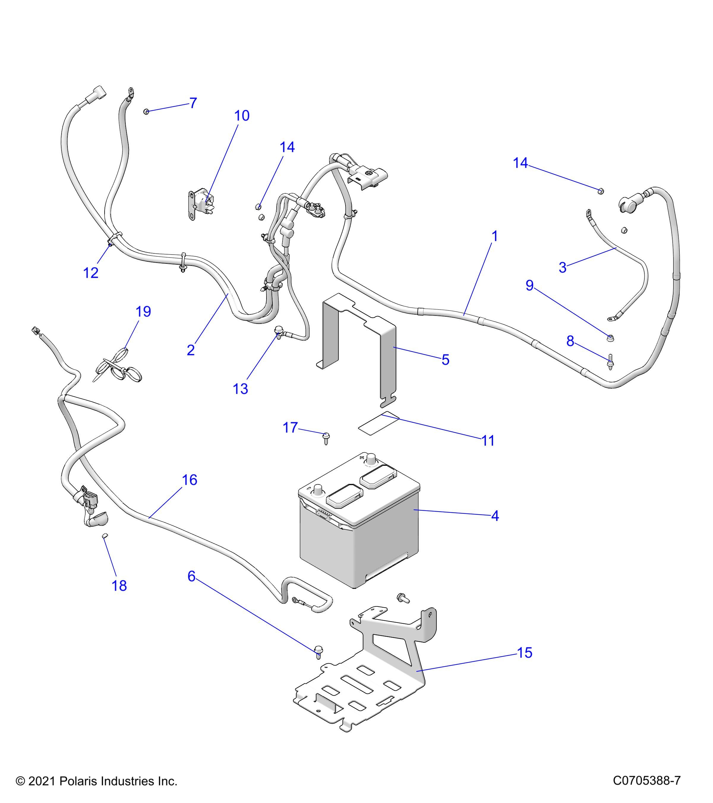 ELECTRIQUE BATTERIE POUR RANGER XP 1000 NSTR ULT EVAP 2022