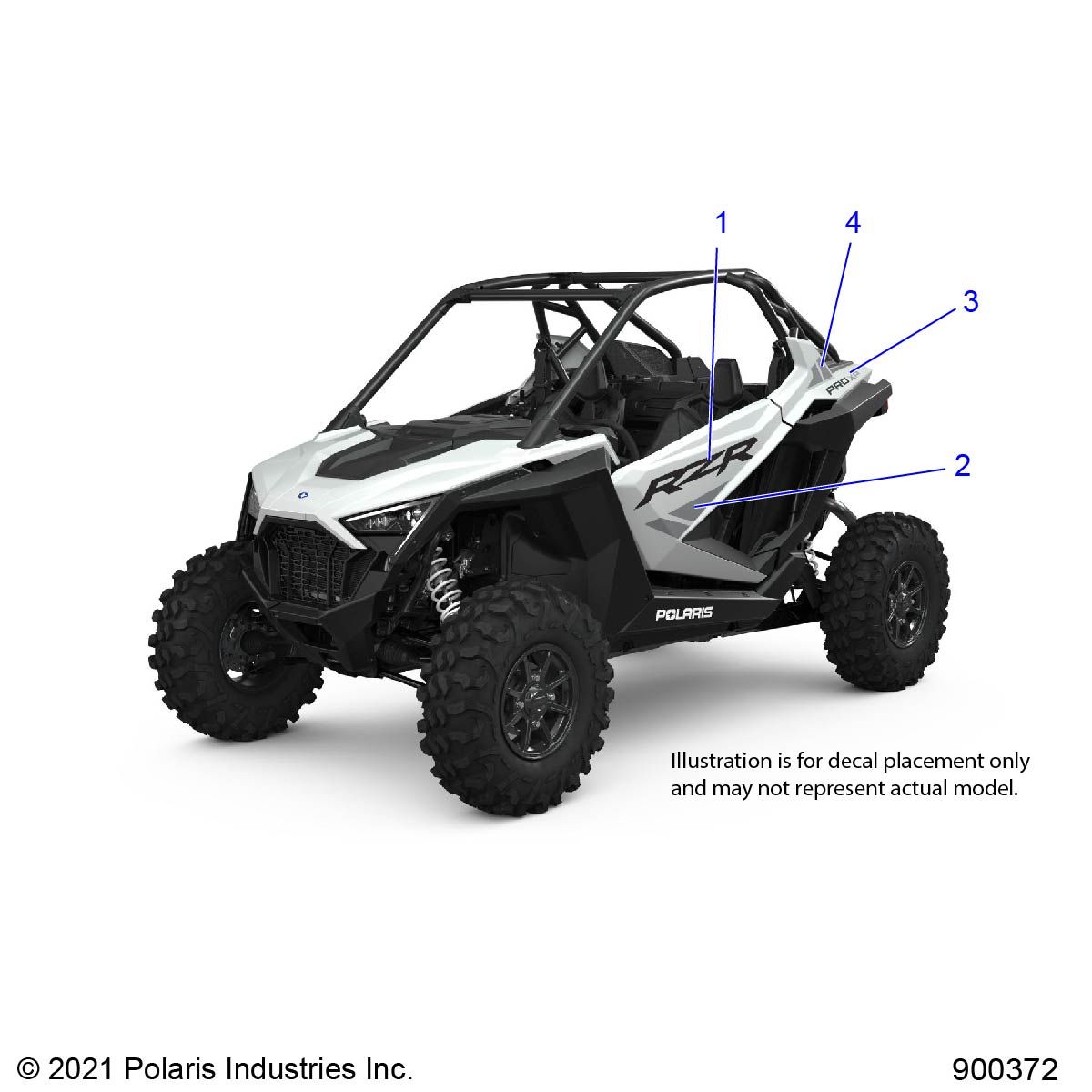 CARROSSERIE AUTOCOLLANTS DESIGN POUR RZR PRO R DYNAMIX 2022