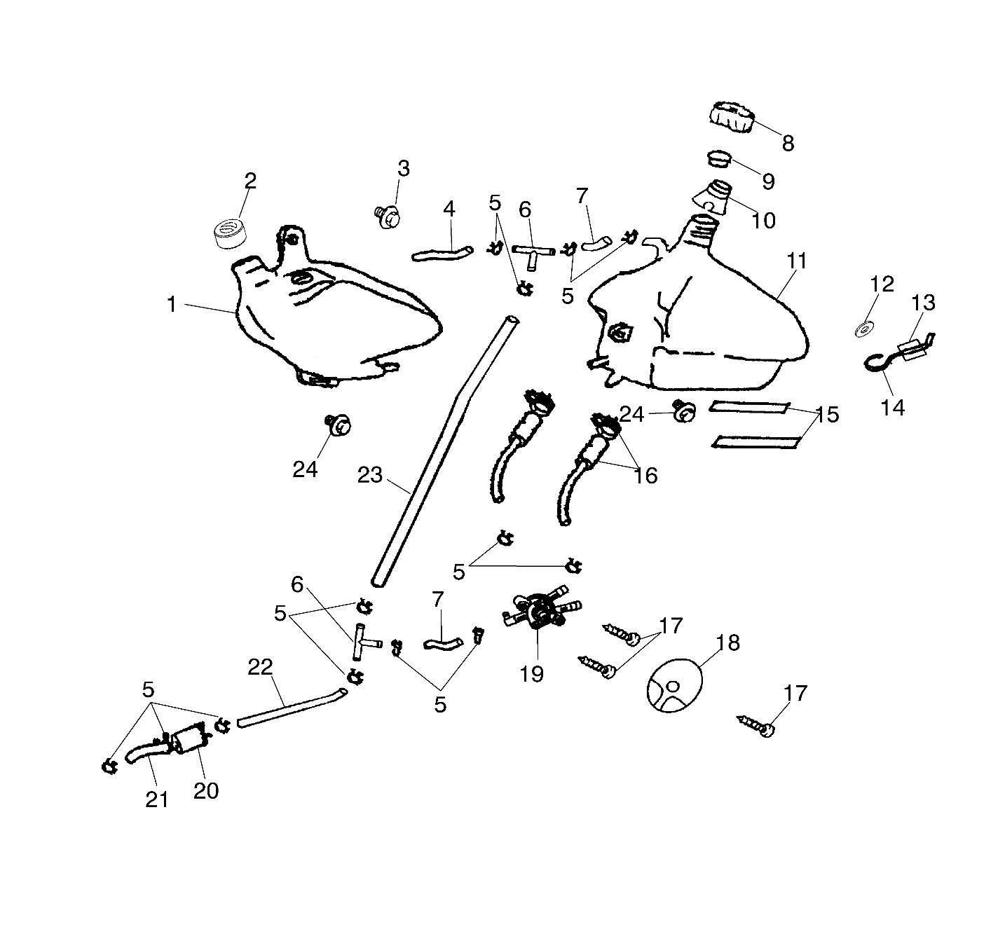 CARROSSERIE RESERVOIR DHUILE POUR A03FA09CACCCD SPORTSMAN 90 2003