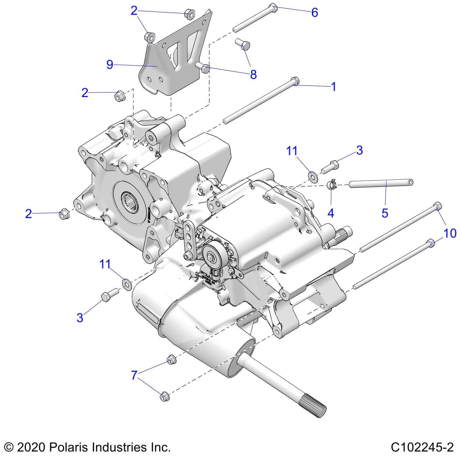 TRANSMISSION MONTAGE BOITE PRINCIPALE POUR SPORTSMAN 570 6X6 EPS LE EU 2023