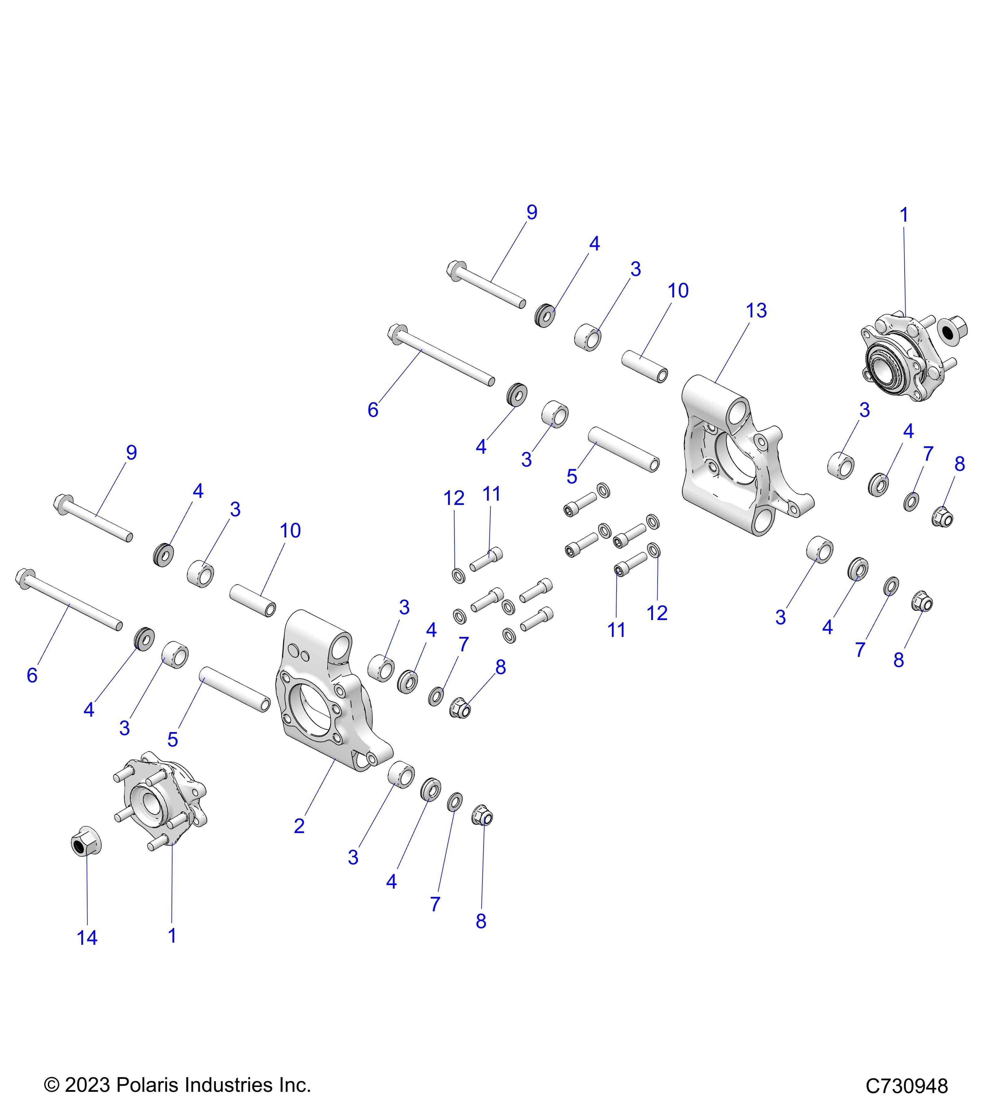 SUSPENSION PORTE BAGAGE ARRIERE POUR RANGER XD 1500 NSTR 2024