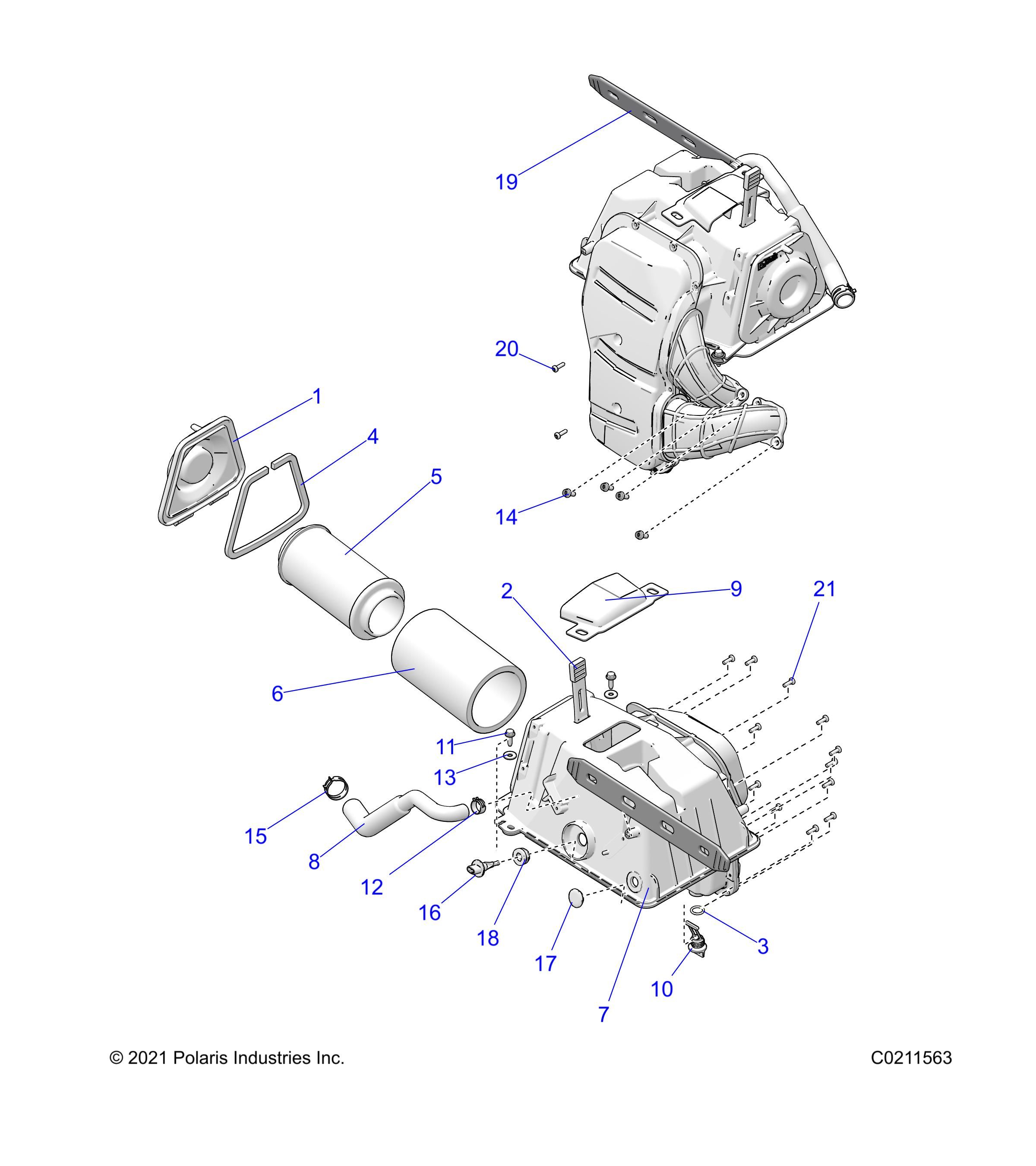 MOTEUR ADMISSION DAIR POUR SPORTSMAN XP 1000 48 RIDE COMMAND 2022