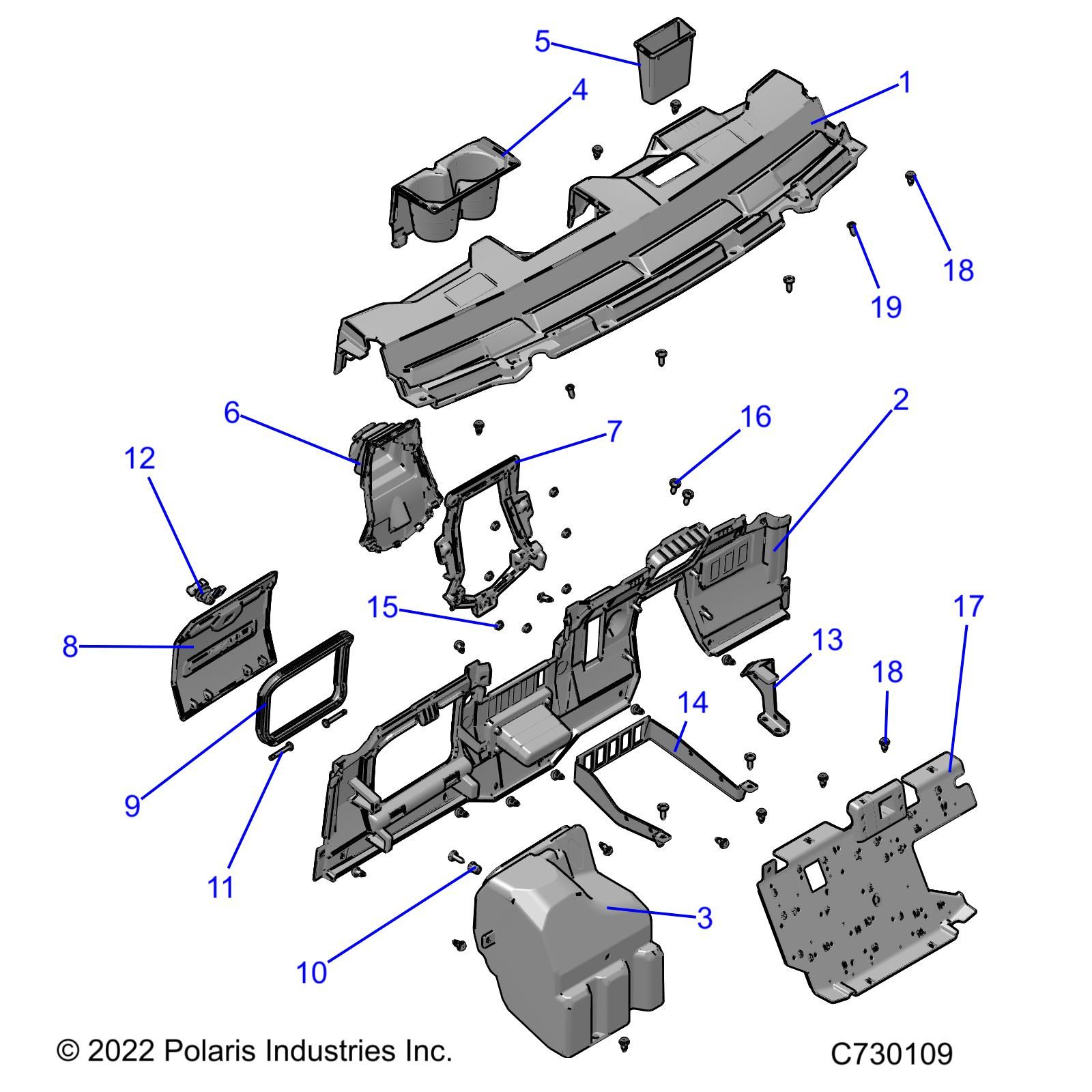 CARROSSERIE TABLEAU DE BORDS POUR RANGER 570 EU ZUG TRACTOR NORDIC PRO 2022