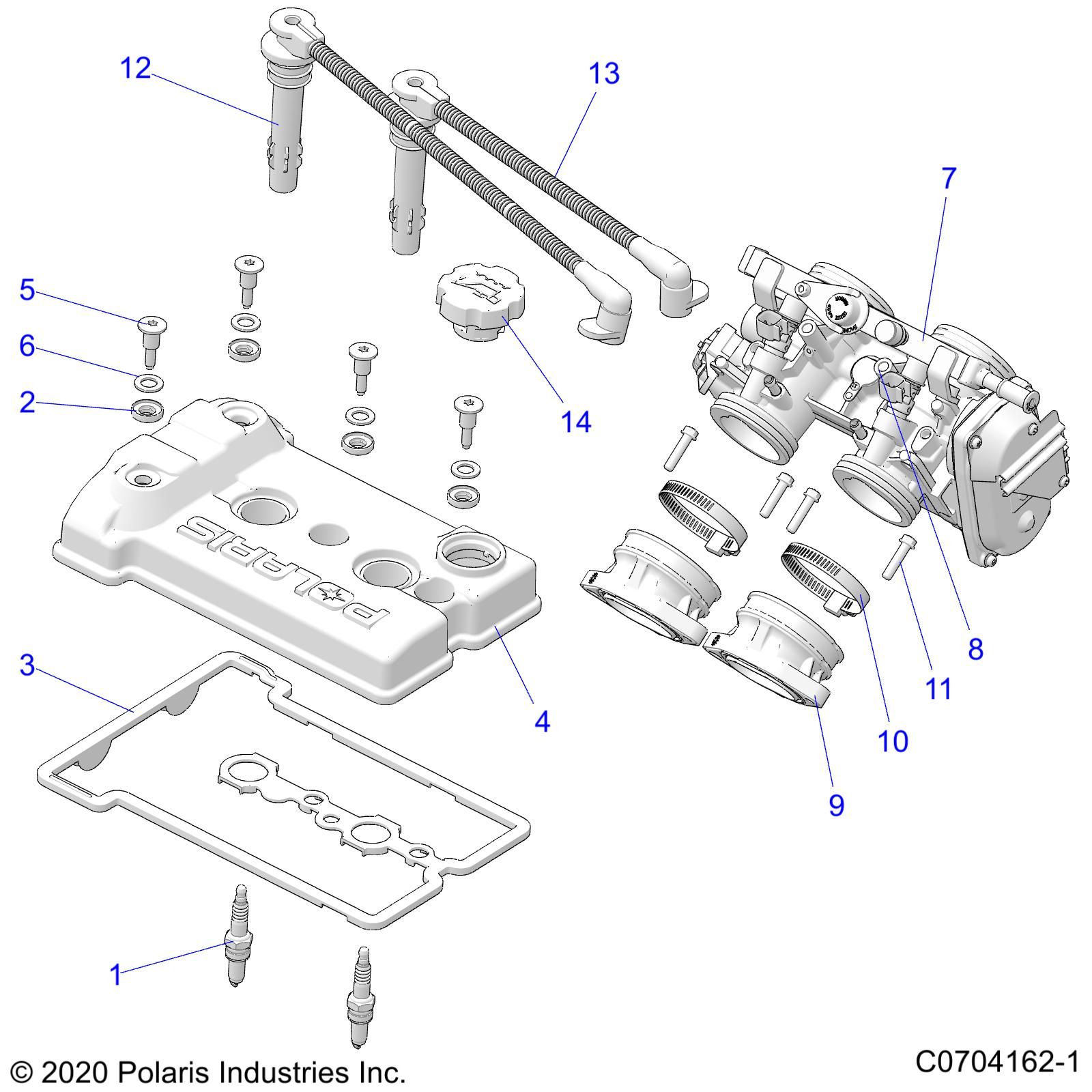 MOTEUR ACCELERATEUR ET COUVERCLE DE SOUPAPES POUR RZR XP 1000 2021