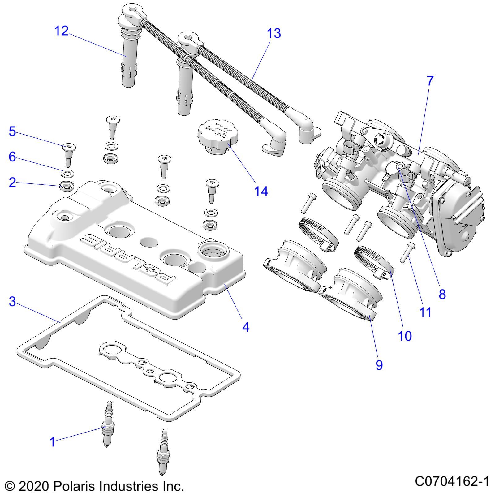 MOTEUR ACCELERATEUR ET COUVERCLE DE SOUPAPES POUR RZR XP 1000 TRACTOR 2022