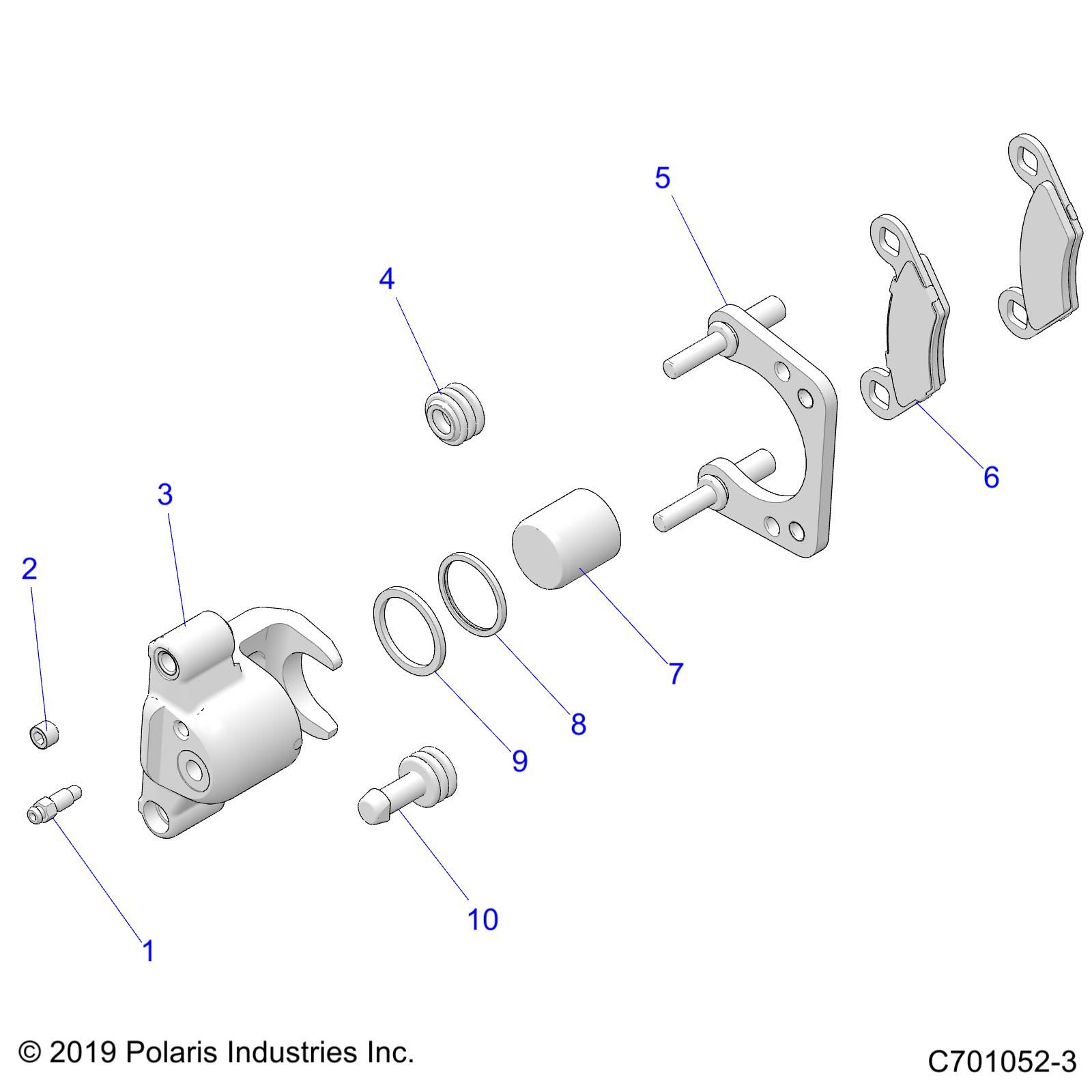 FREINS ETRIER ARRIERE POUR RZR 570 2020