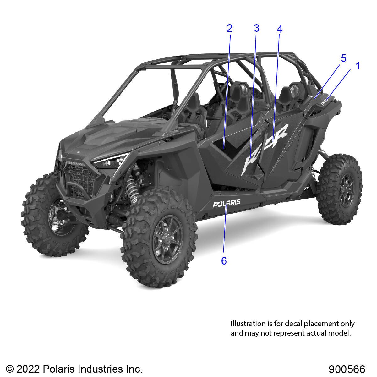 CARROSSERIE AUTOCOLLANTS POUR RZR PRO XP 4 PREMIUM R01 2023